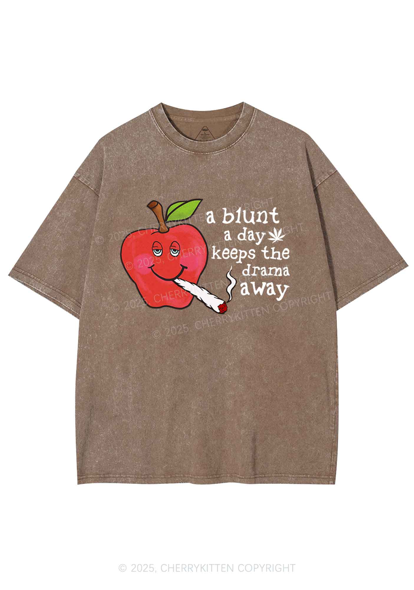 A Blunt A Day Y2K Washed Tee Cherrykitten - Image 8