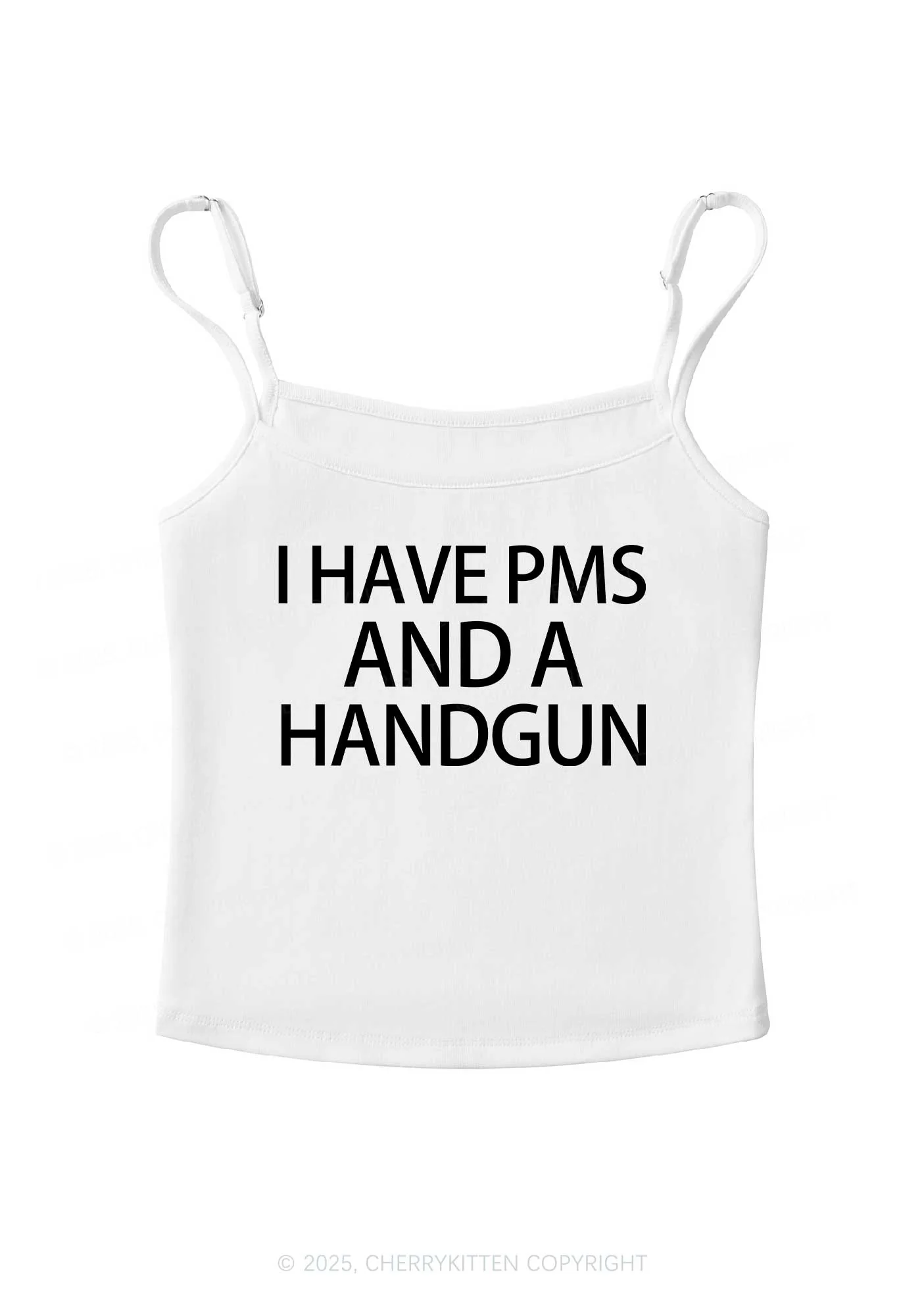 I Have Pms Y2K Spaghetti Strap Cami Cherrykitten - Image 4
