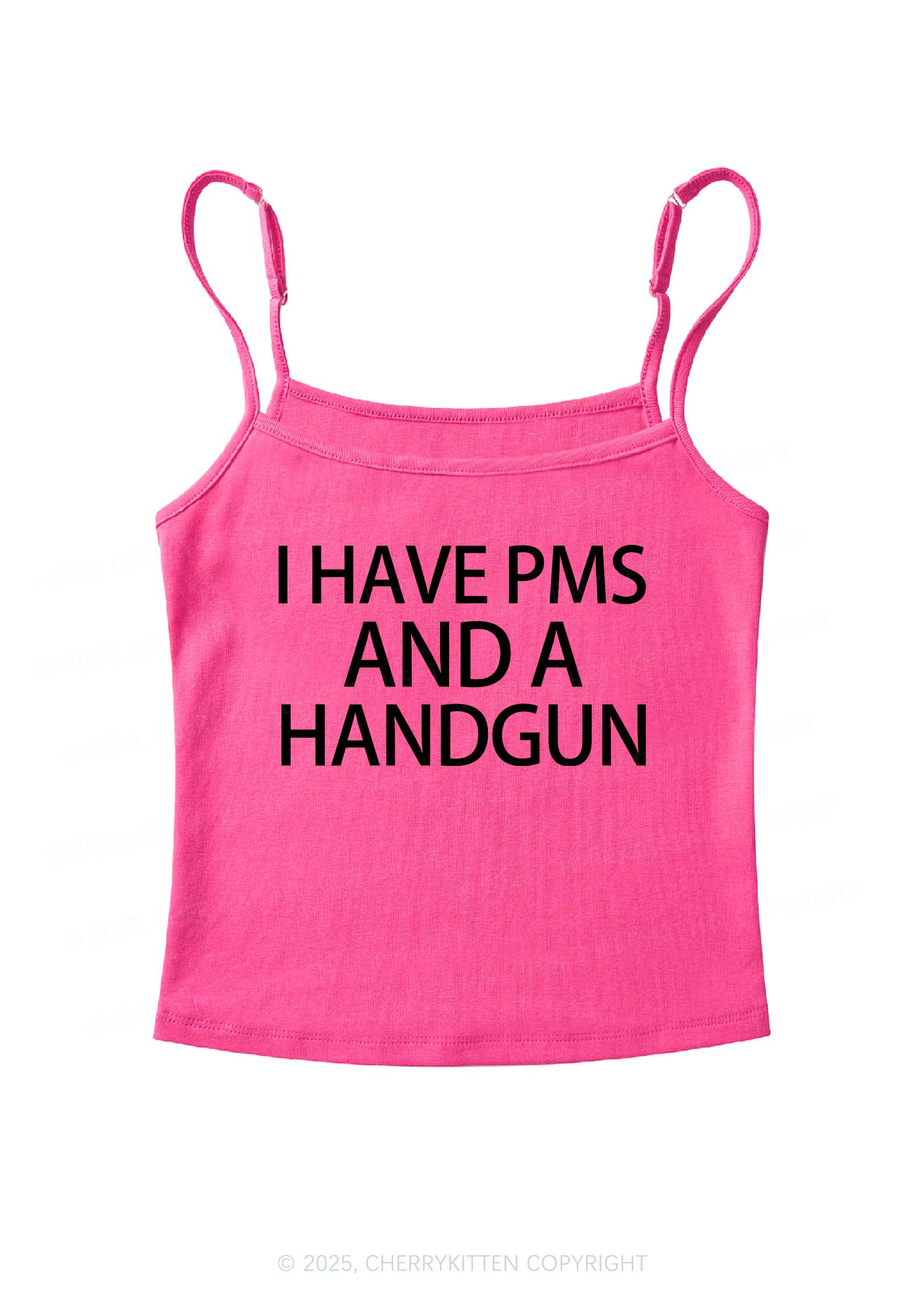 I Have Pms Y2K Spaghetti Strap Cami Cherrykitten - Image 5