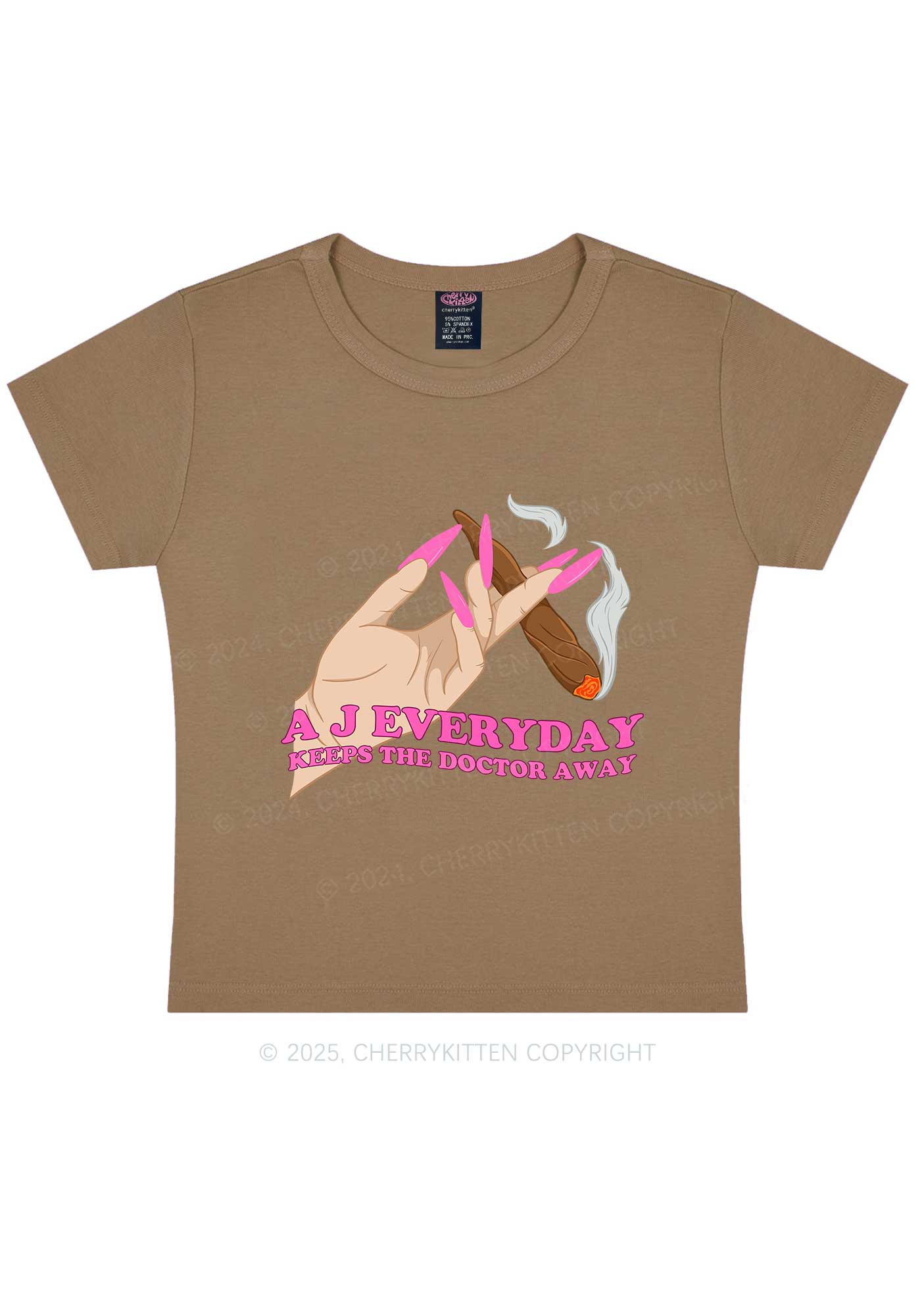 A J Everyday Y2K Baby Tee Cherrykitten - Image 11