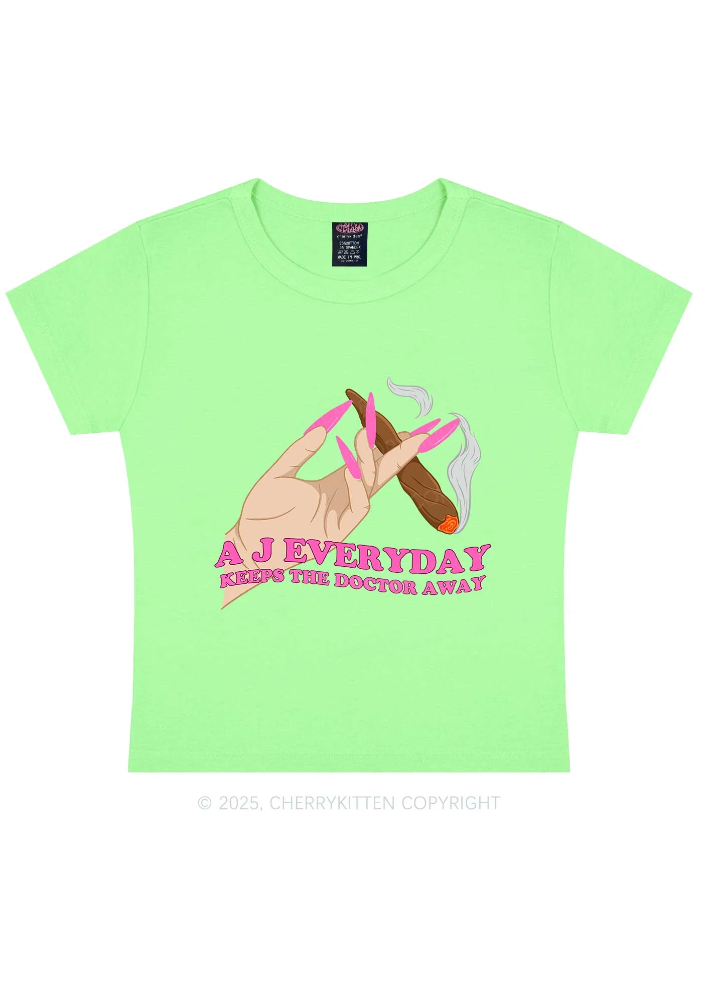 A J Everyday Y2K Baby Tee Cherrykitten - Image 12