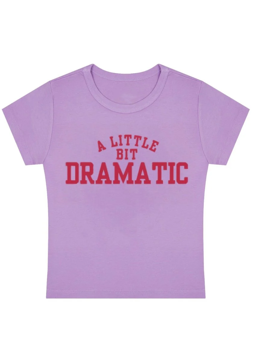 A Little Bit Dramatic Y2k Baby Tee - Image 7