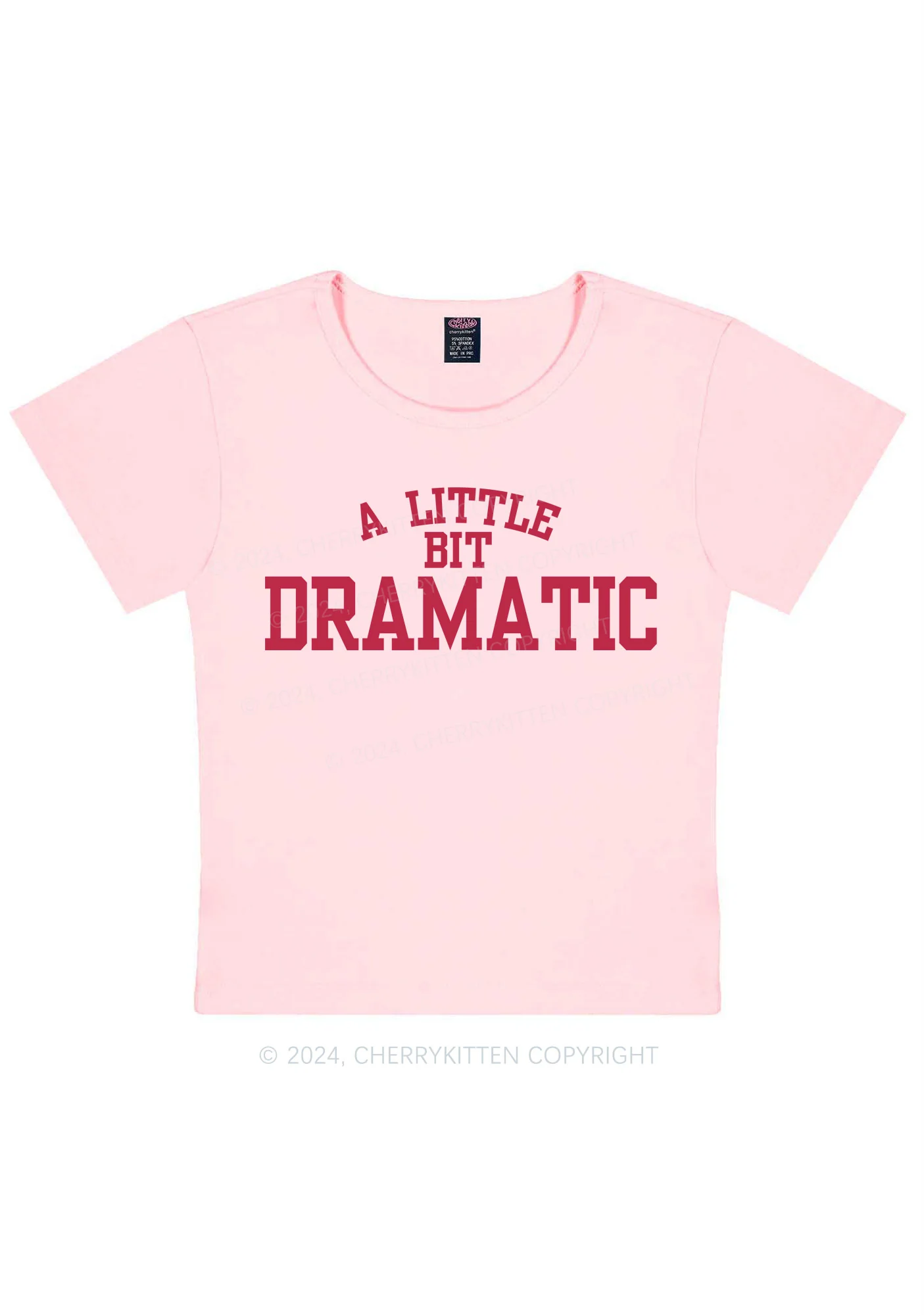 A Little Bit Dramatic Y2k Baby Tee - Image 9