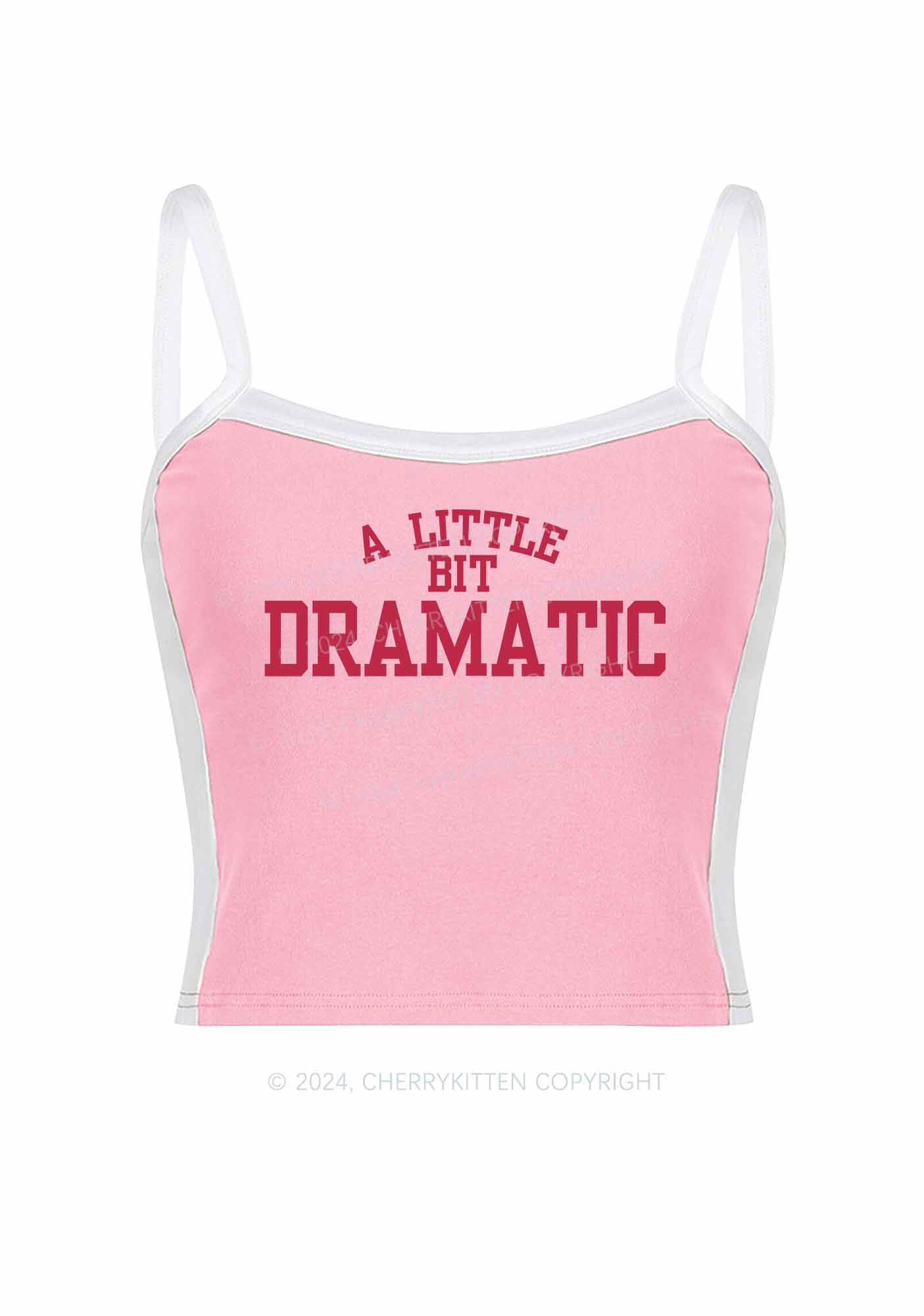 A Little Bit Dramatic Y2K Color Block Crop Cami Top Cherrykitten - Image 4