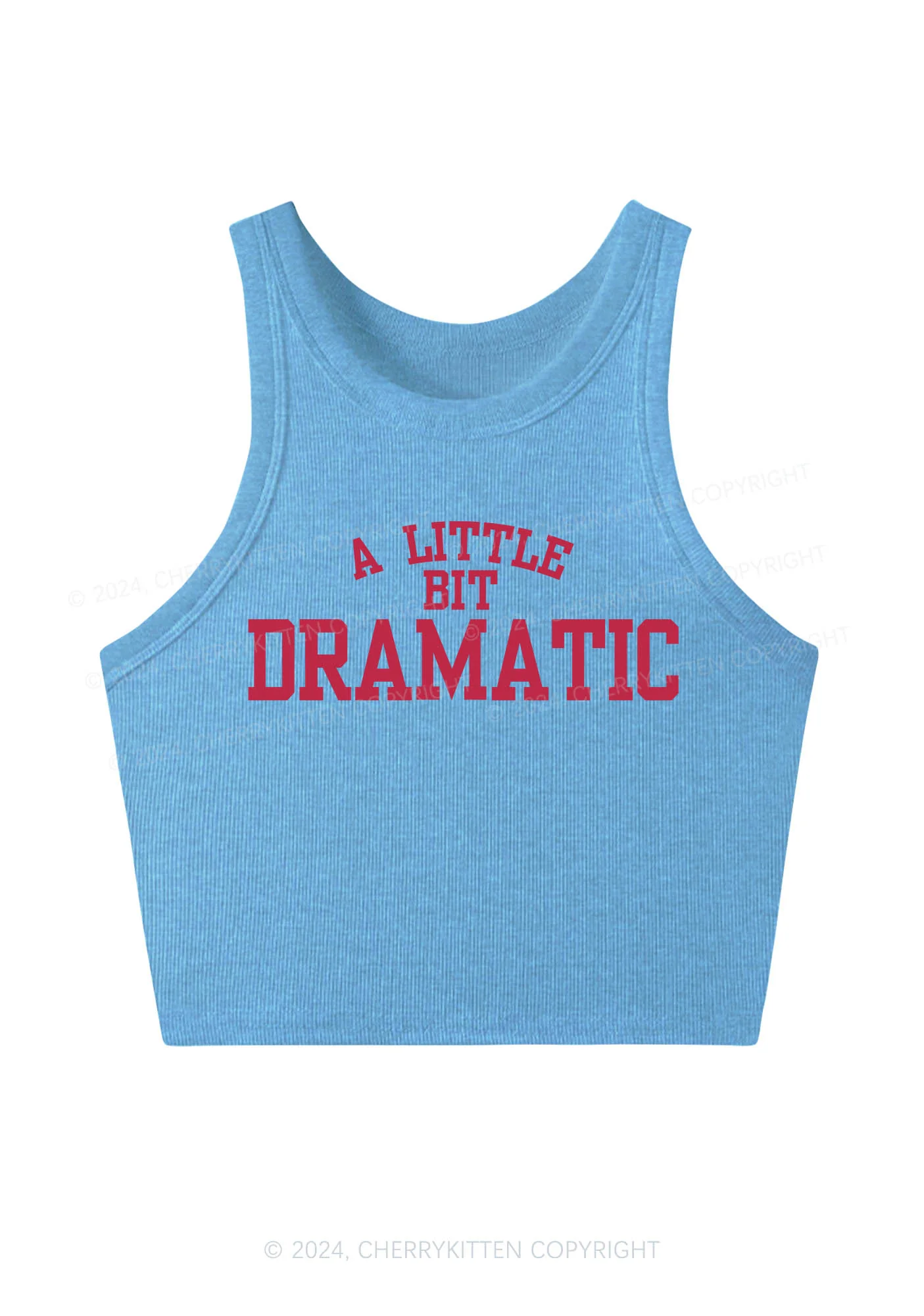 A Little Bit Dramatic Y2K Crop Tank Top Cherrykitten - Image 4