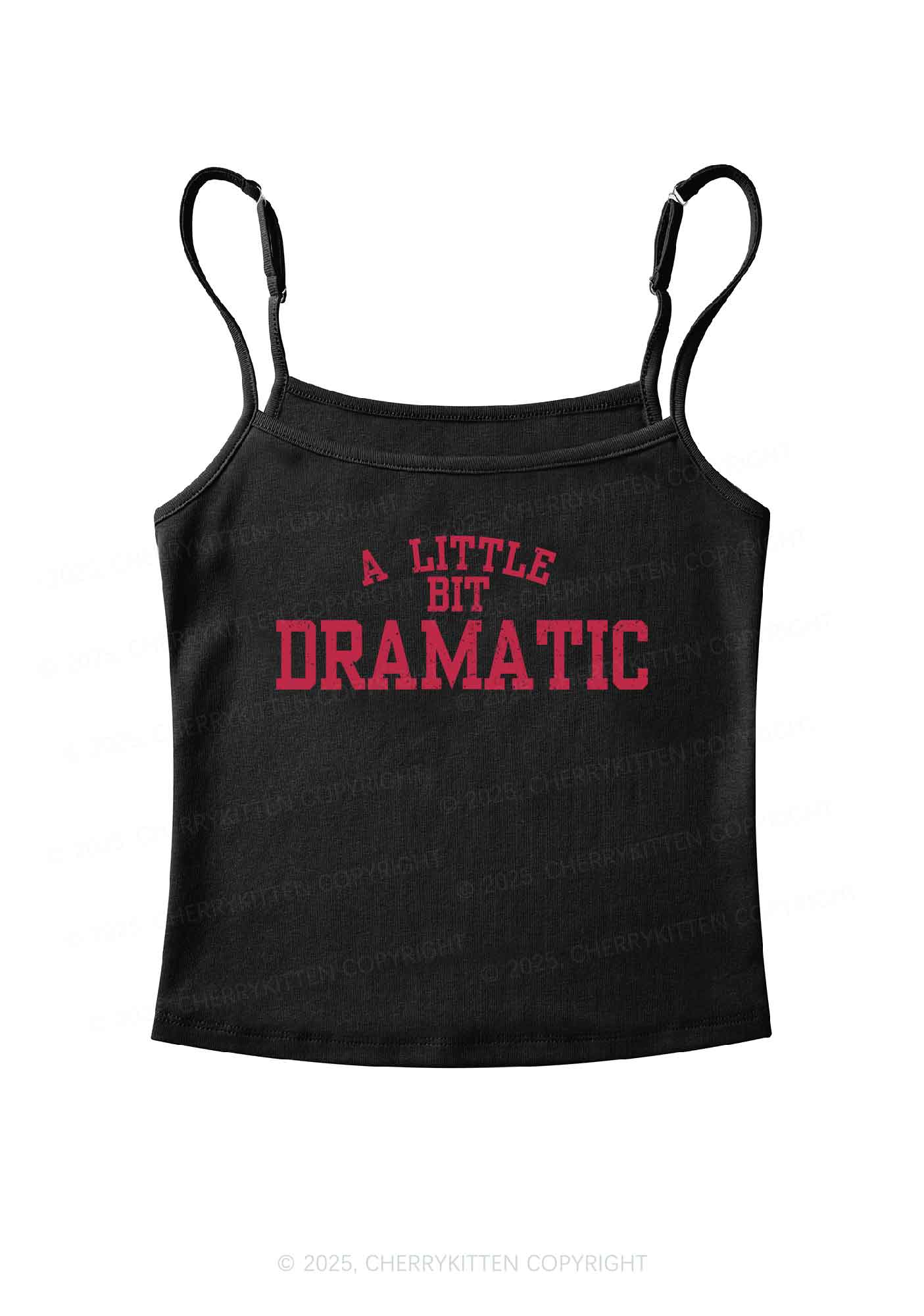 A Little Bit Dramatic Y2K Spaghetti Strap Cami Cherrykitten - Image 3