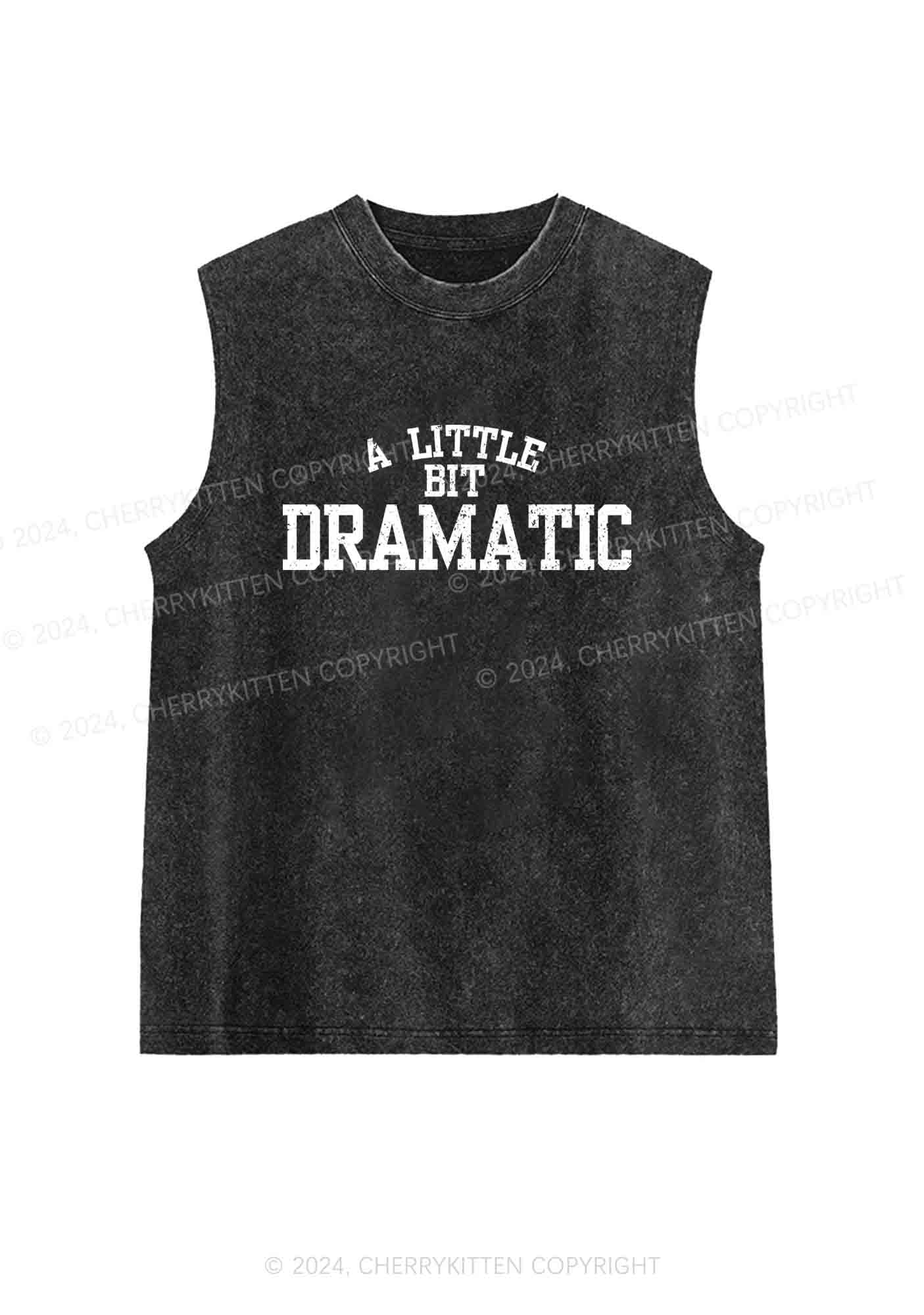 A Little Bit Dramatic Y2K Washed Tank Cherrykitten - Image 3