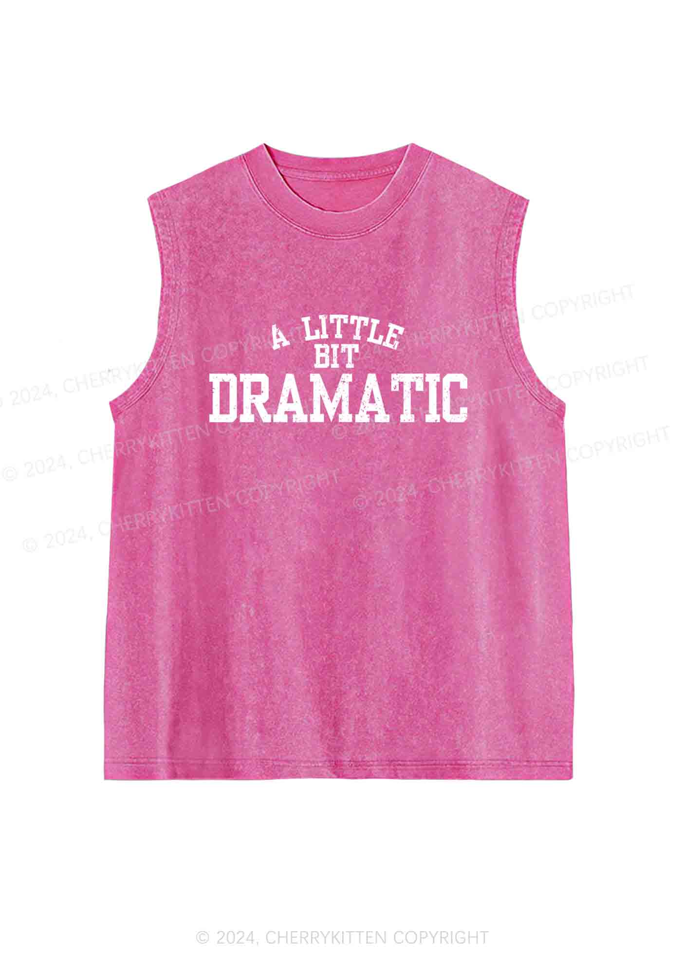 A Little Bit Dramatic Y2K Washed Tank Cherrykitten - Image 4
