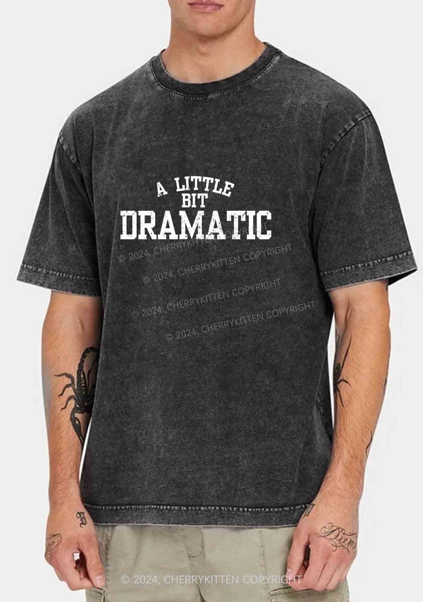 A Little Bit Dramatic Y2K Washed Tee Cherrykitten - Image 2