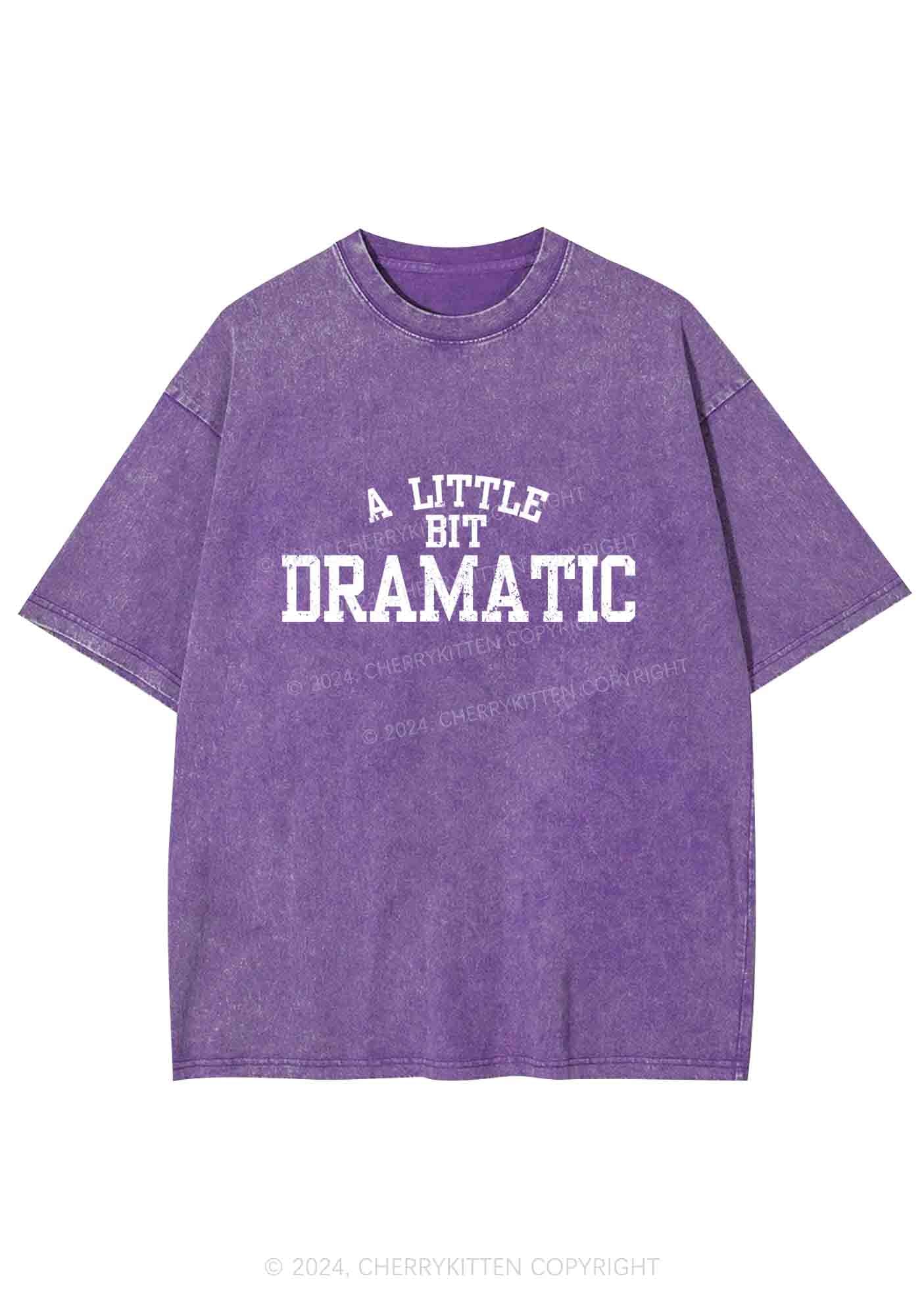 A Little Bit Dramatic Y2K Washed Tee Cherrykitten - Image 5
