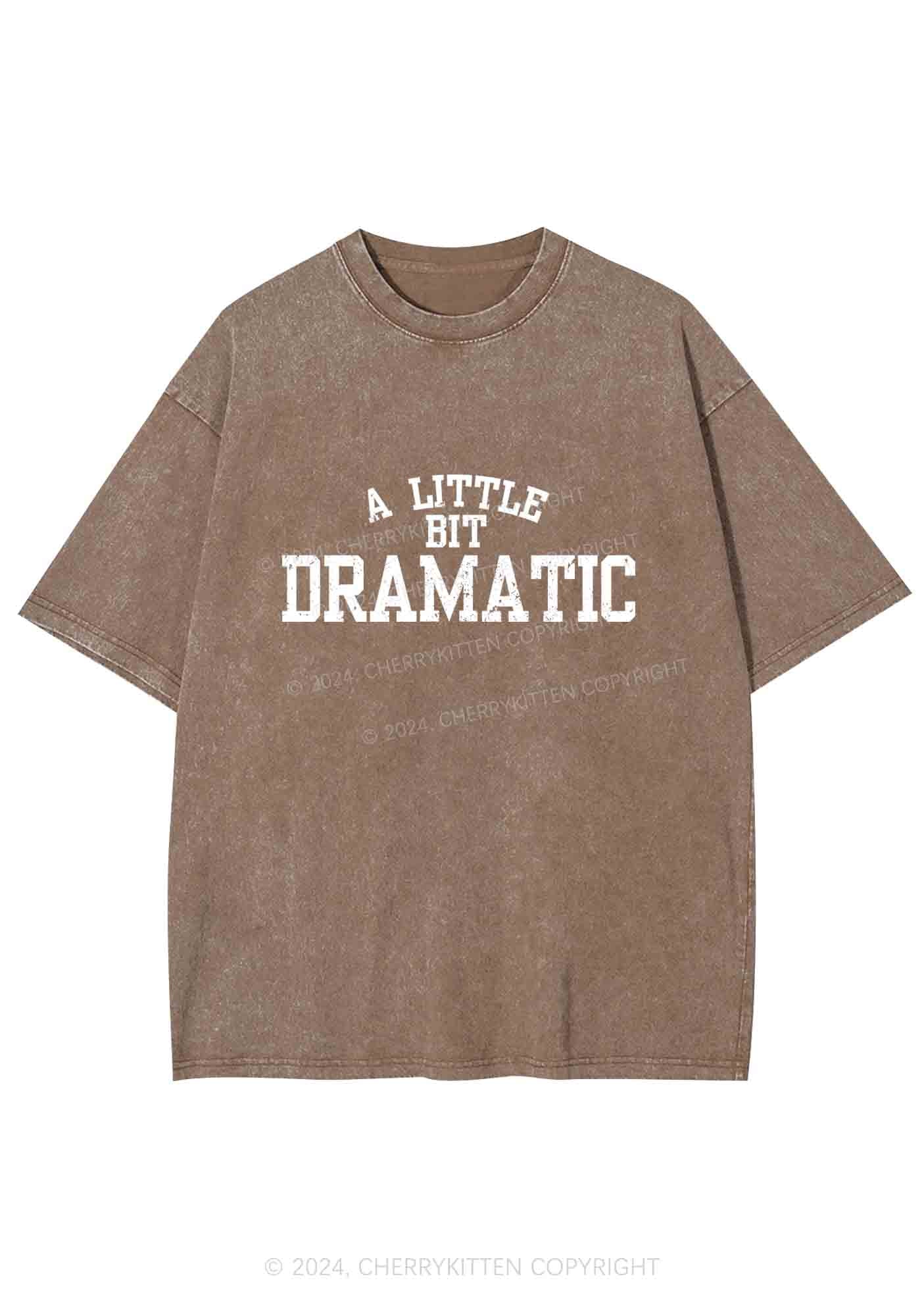 A Little Bit Dramatic Y2K Washed Tee Cherrykitten - Image 6
