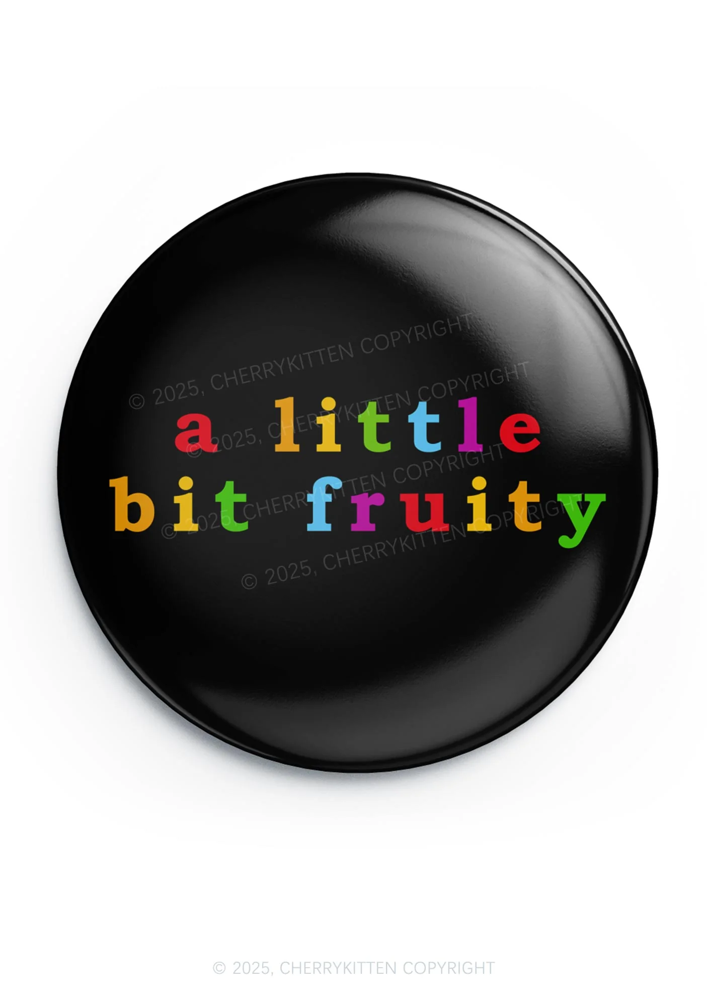 A Little Bit Fruity Pride 1Pc Y2K Pin Badge Cherrykitten - Image 4