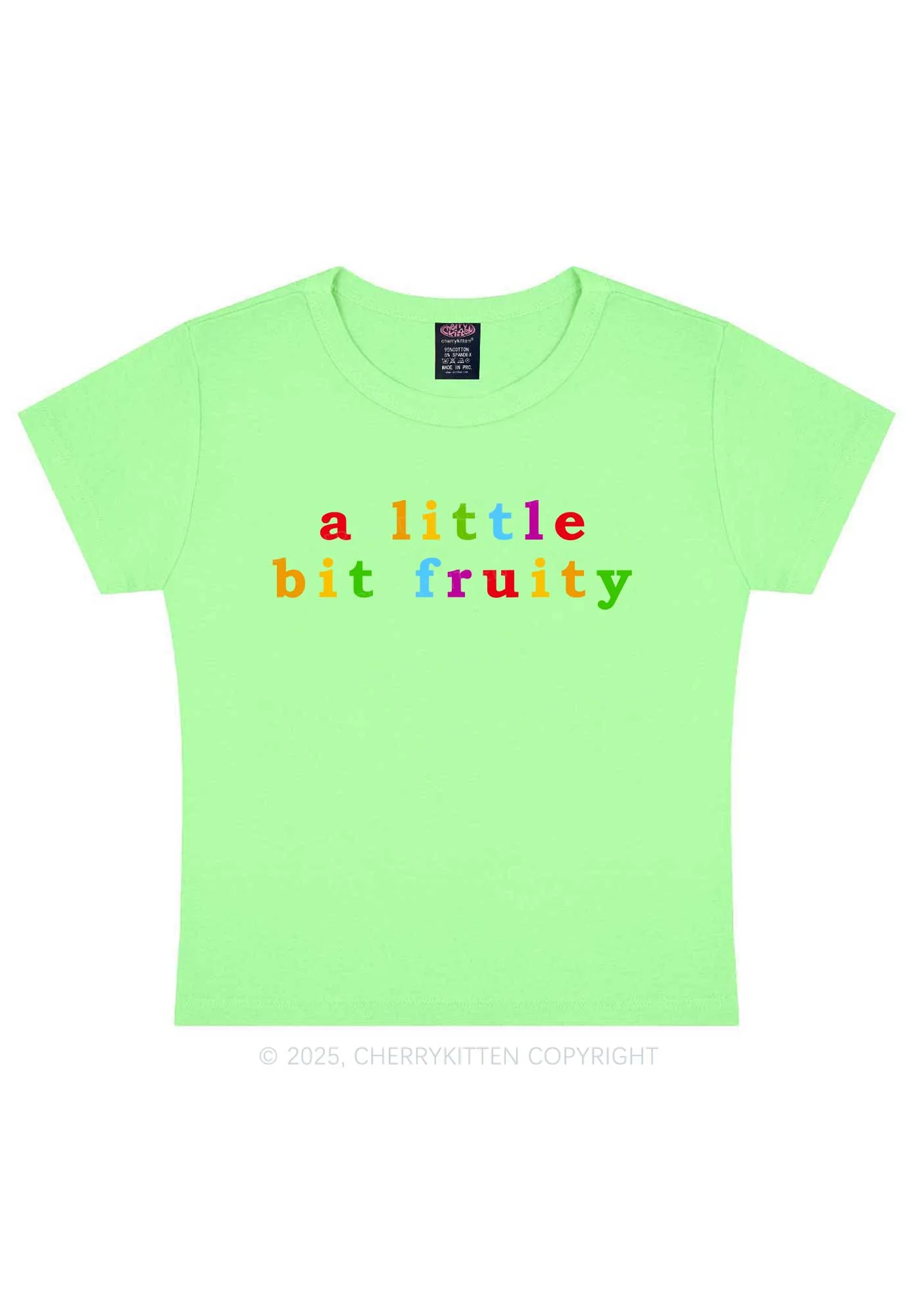 A Little Bit Fruity Y2K Baby Tee Cherrykitten - Image 12