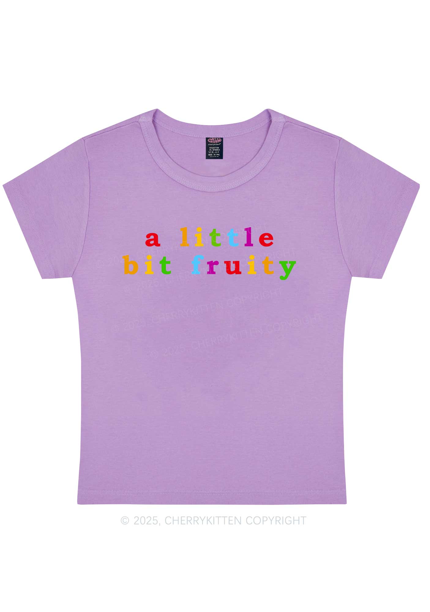 A Little Bit Fruity Y2K Baby Tee Cherrykitten - Image 5