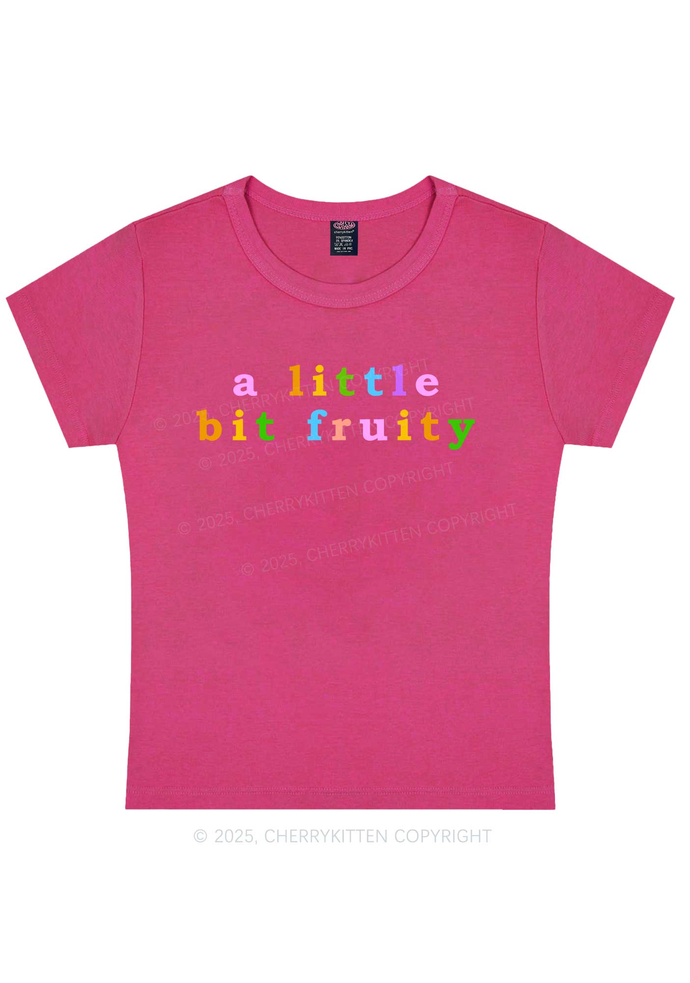 A Little Bit Fruity Y2K Baby Tee Cherrykitten - Image 6