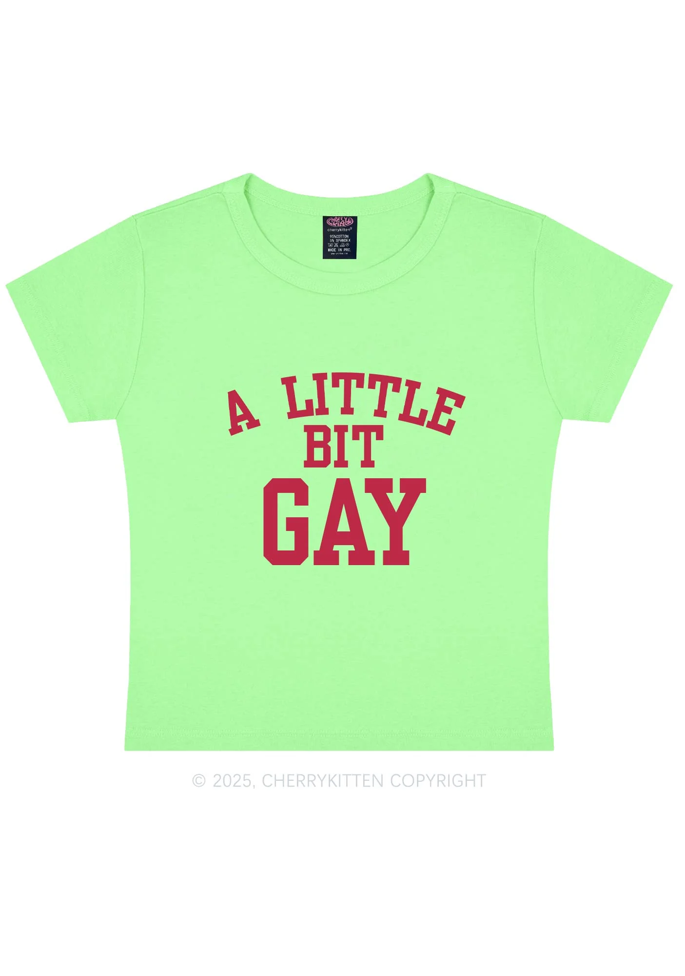 A Little Bit Gay Y2K Baby Tee Cherrykitten - Image 13