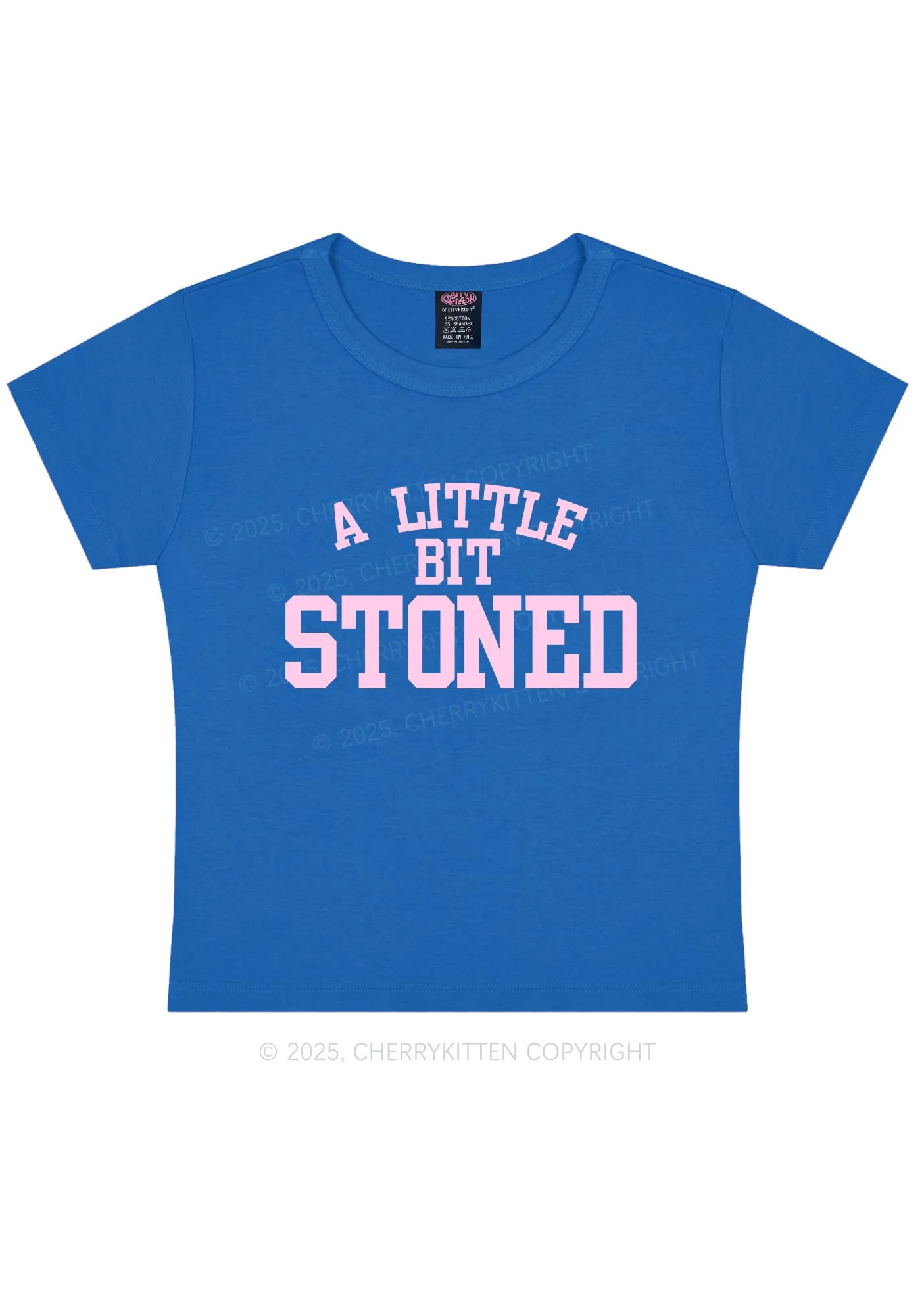 A Little Bit Stoned Y2K Baby Tee Cherrykitten - Image 10
