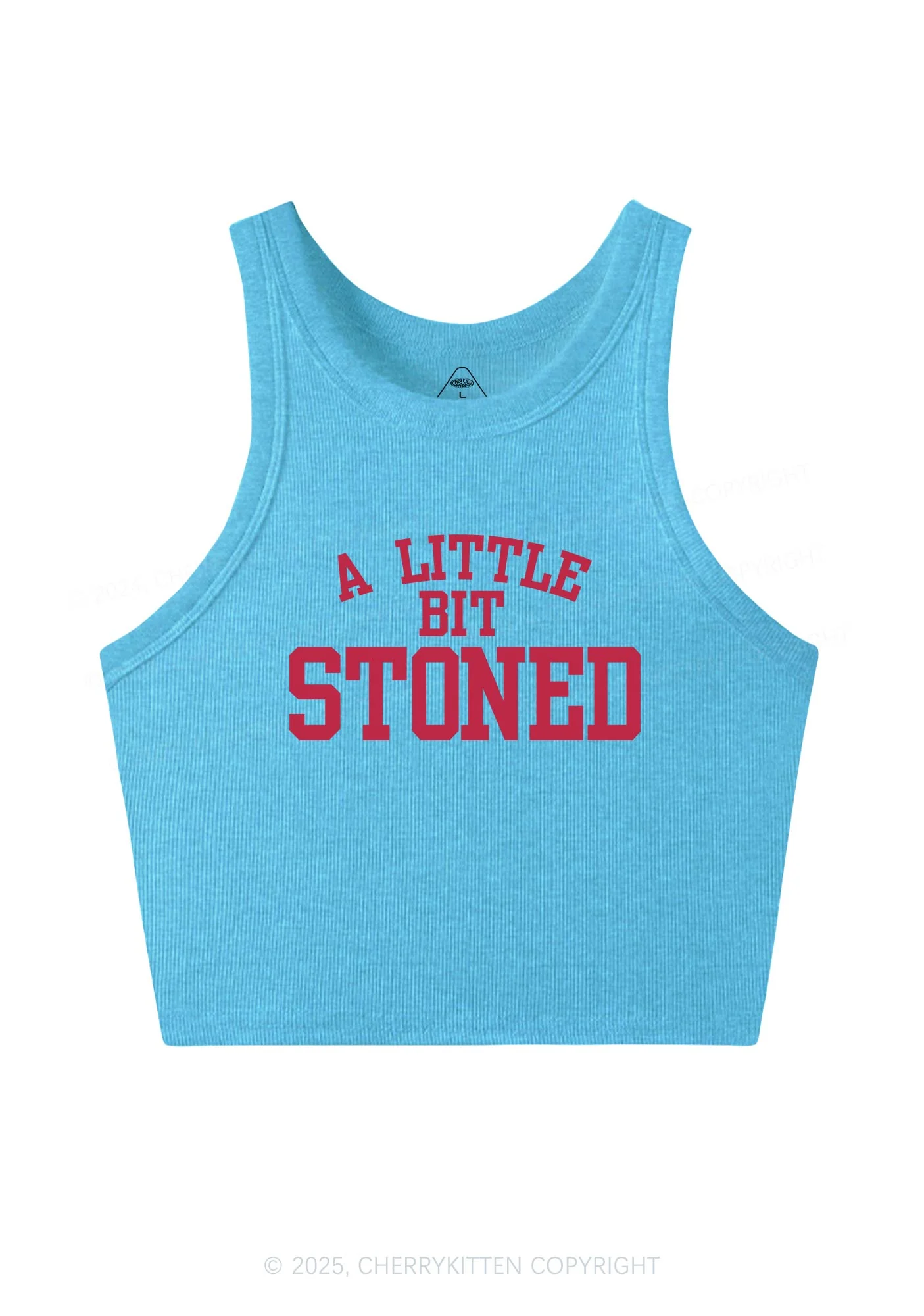 A Little Bit Stoned Y2K Crop Tank Top Cherrykitten - Image 5