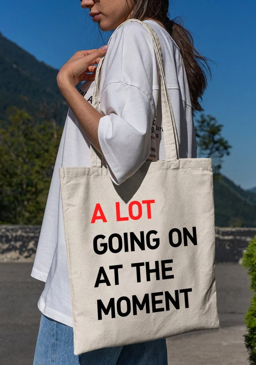 A Lot Going On At The Moment Canvas Tote Bag - Image 3