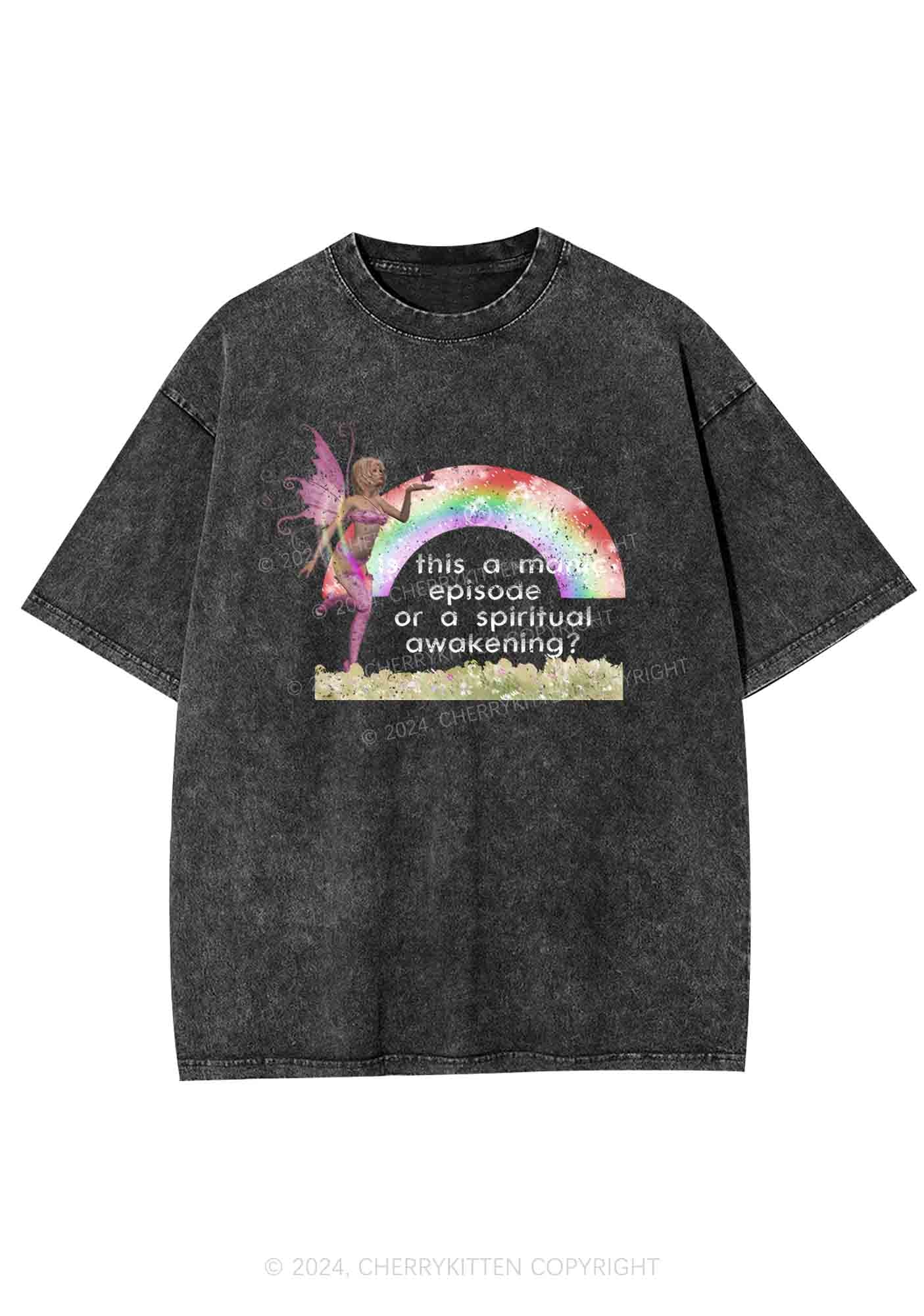 A Manic Episode Y2K Washed Tee Cherrykitten - Image 3