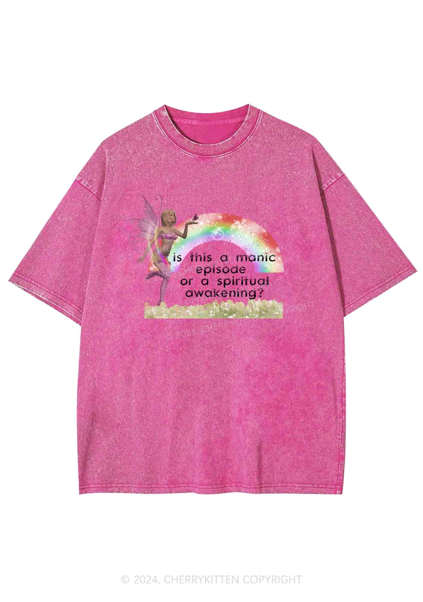 A Manic Episode Y2K Washed Tee Cherrykitten - Image 4