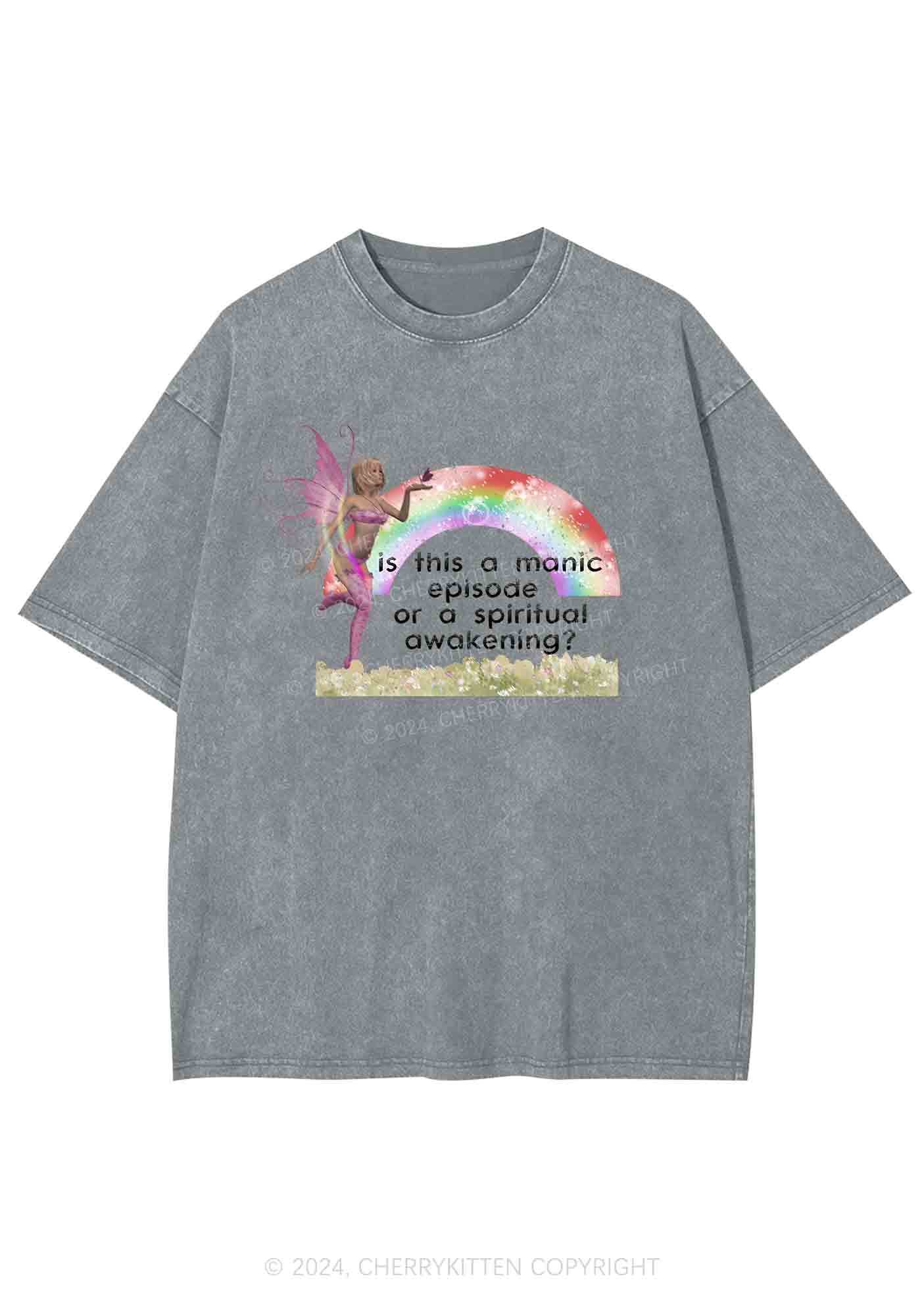 A Manic Episode Y2K Washed Tee Cherrykitten - Image 6