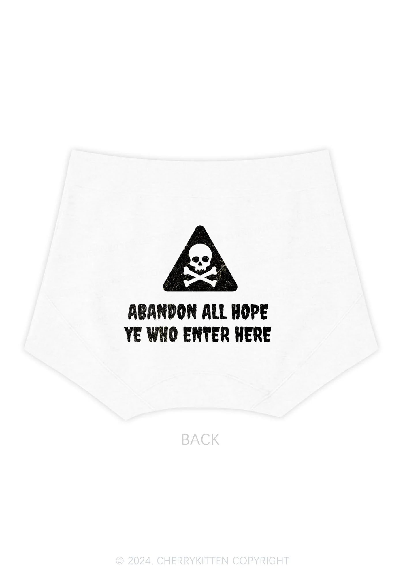 Abandon All Hope Y2K Mid Rise Waist Boyshort Cherrykitten - Image 4