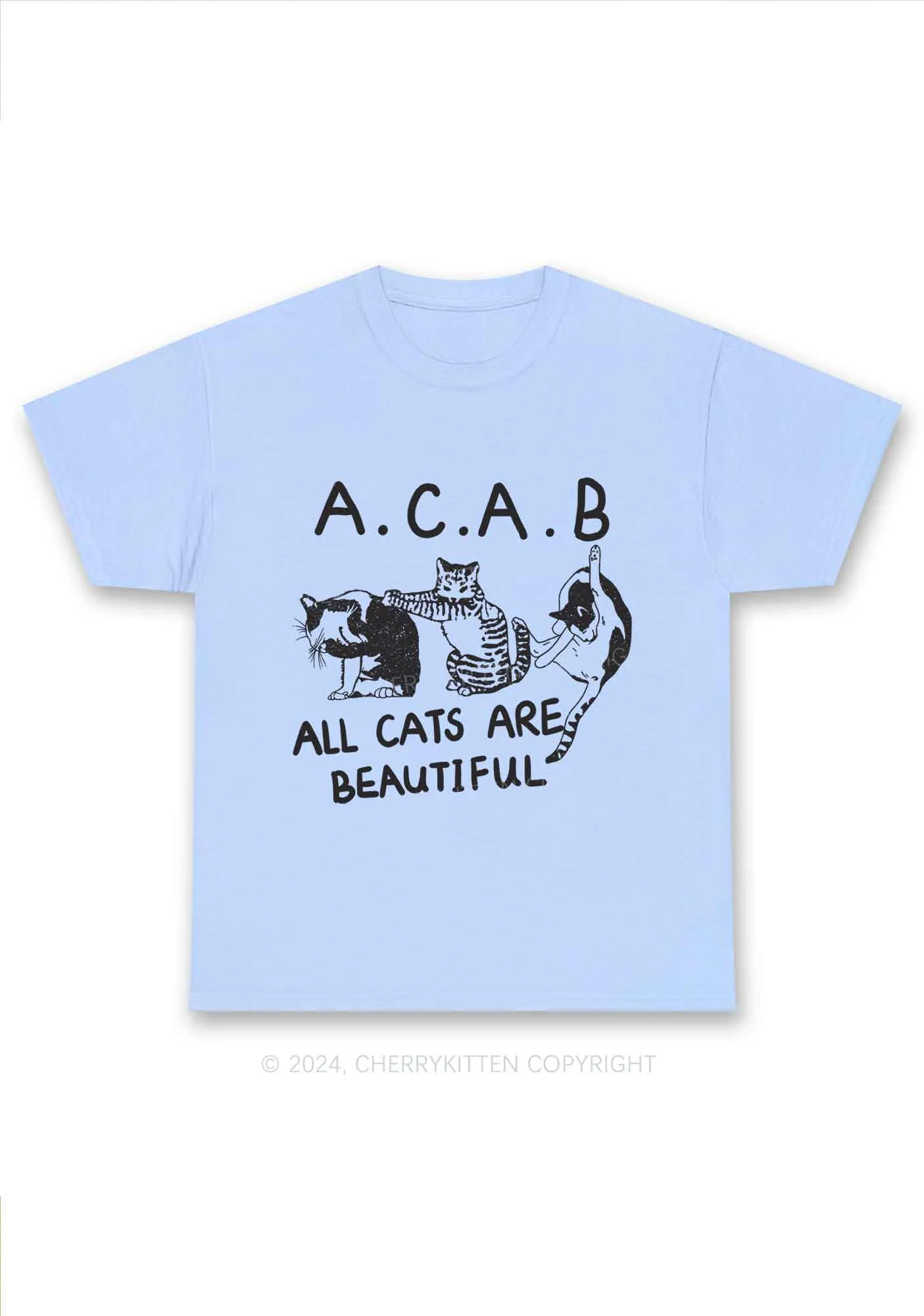 ACAB Cats Y2K Chunky Shirt Cherrykitten - Image 8