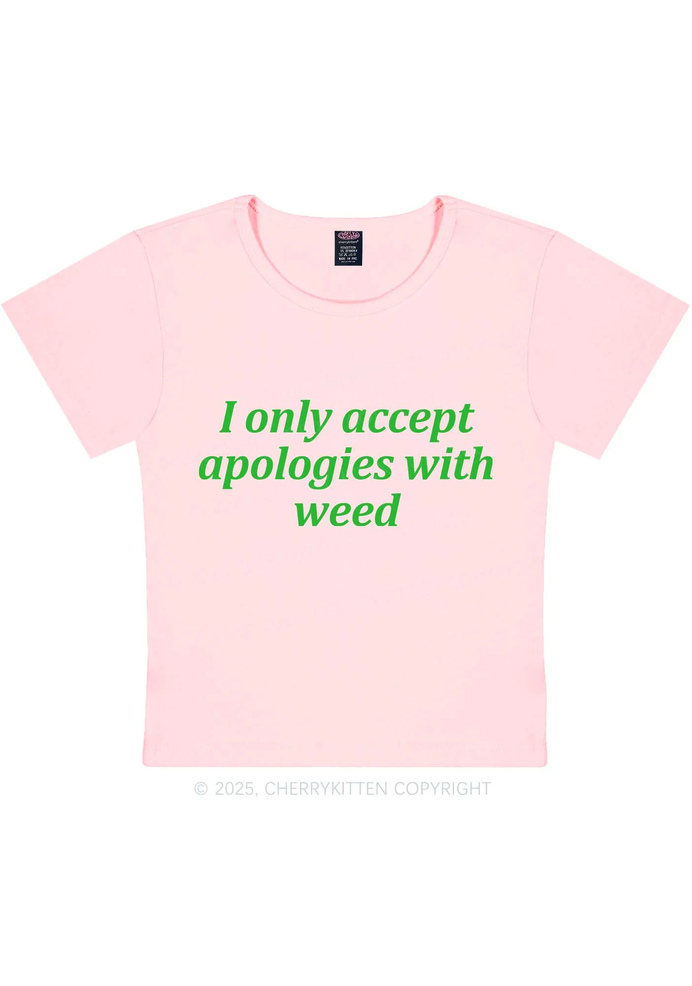 Accept Apologies With Wxxd Y2K Baby Tee Cherrykitten - Image 11