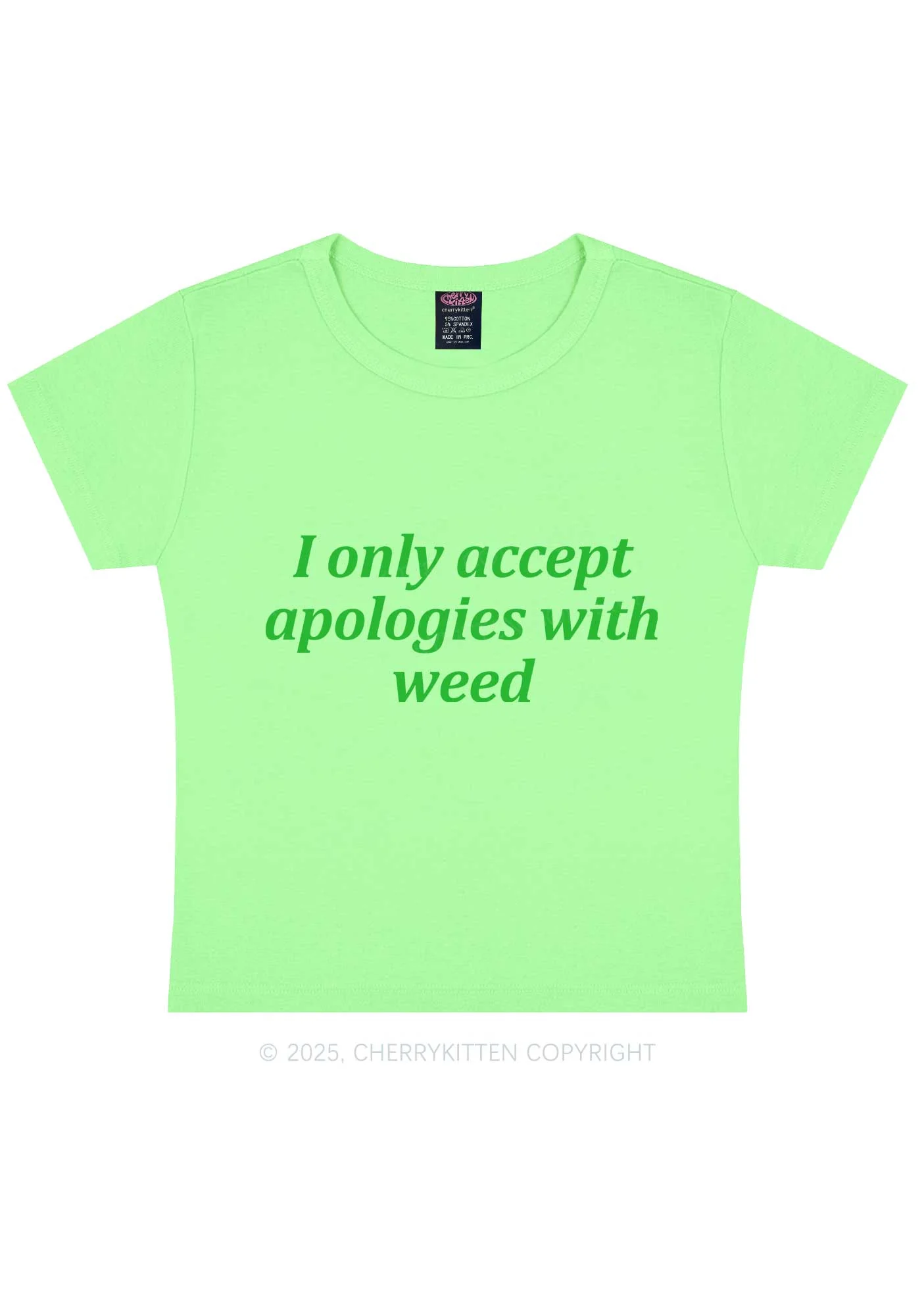 Accept Apologies With Wxxd Y2K Baby Tee Cherrykitten - Image 12