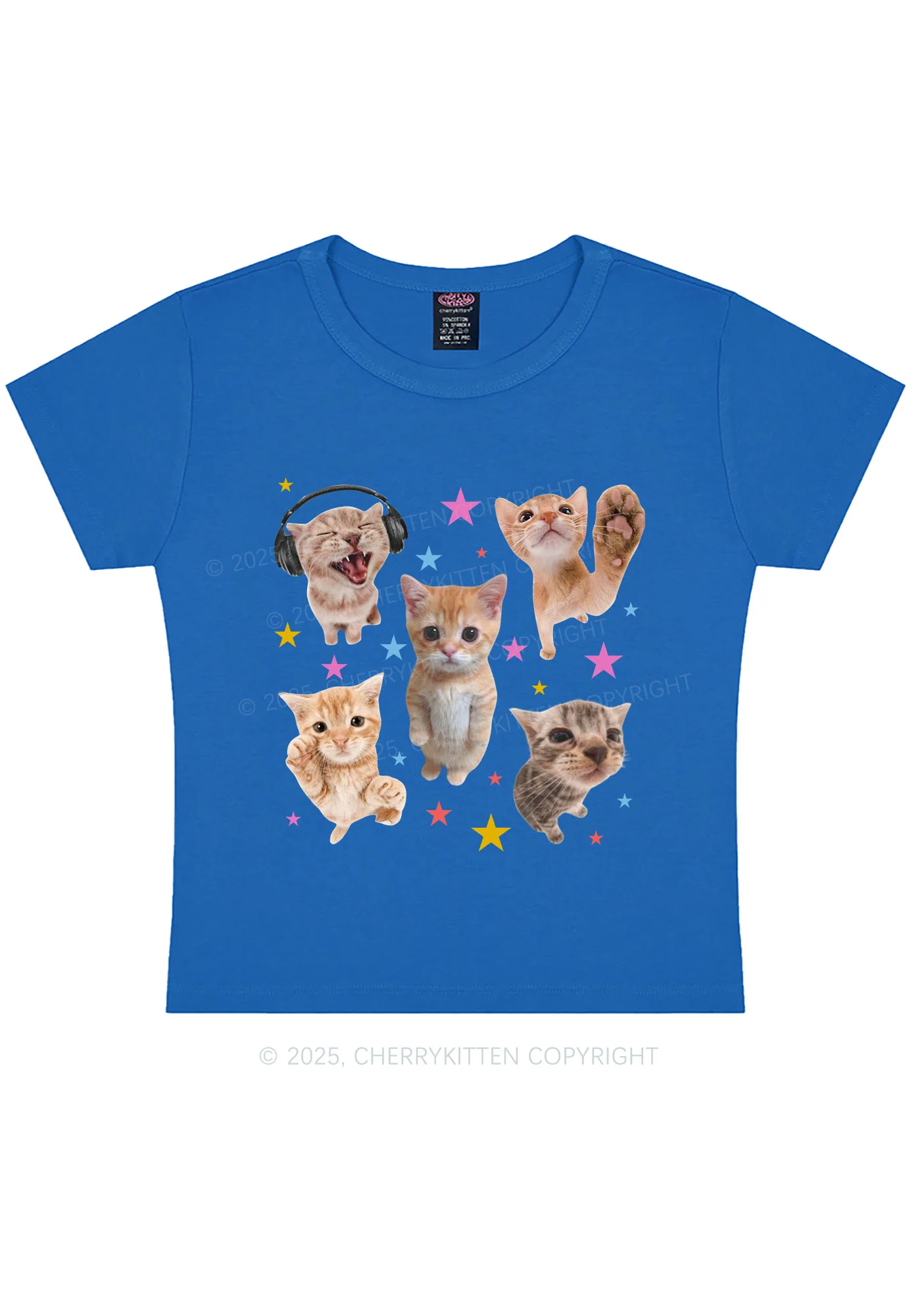 Adorable Cats Y2K Baby Tee Cherrykitten - Image 10