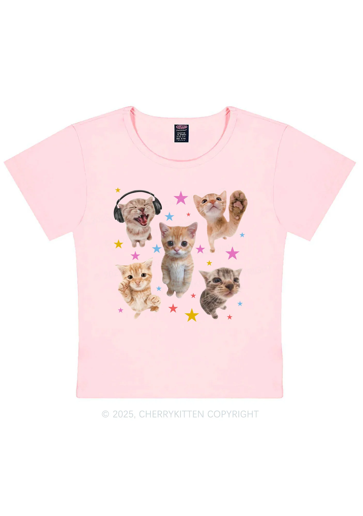 Adorable Cats Y2K Baby Tee Cherrykitten - Image 12