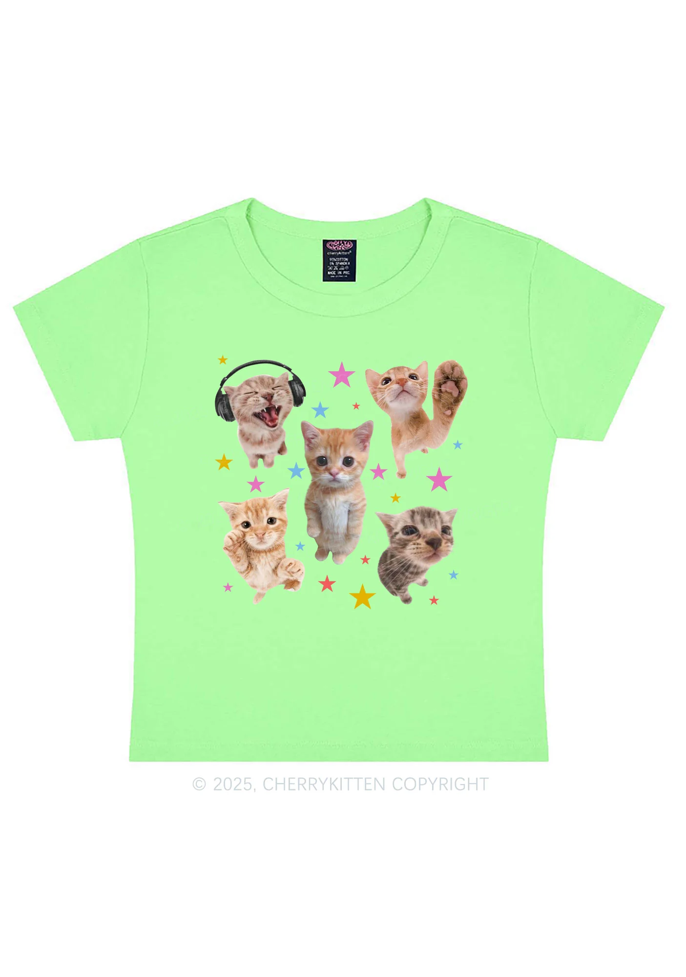 Adorable Cats Y2K Baby Tee Cherrykitten - Image 13