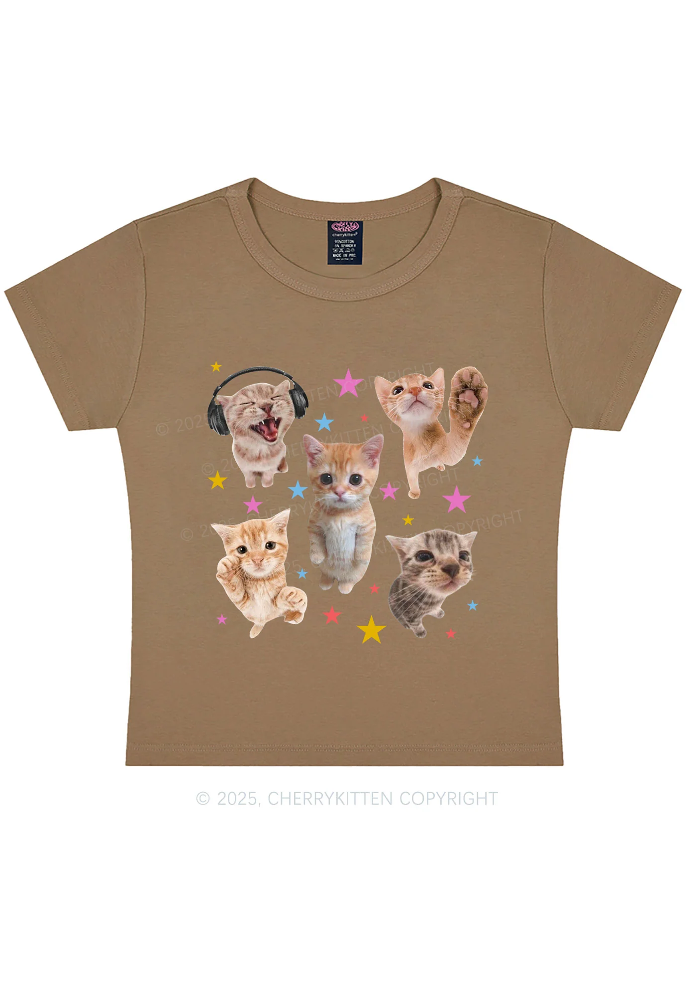 Adorable Cats Y2K Baby Tee Cherrykitten - Image 9