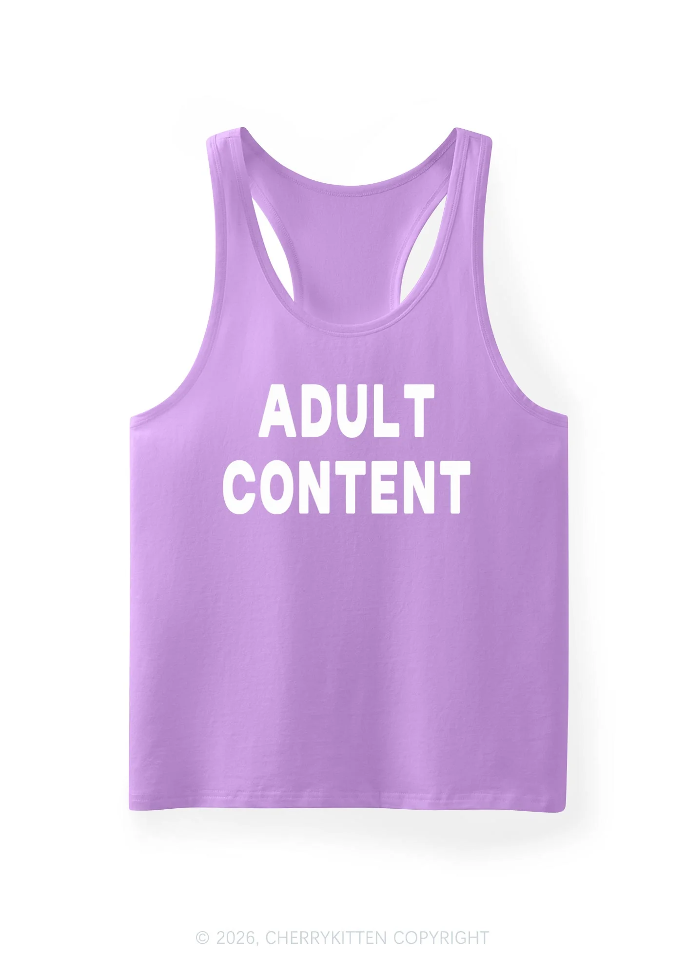 Adult Content Y2K Men Racerback Tank Top Cherrykitten - Image 12