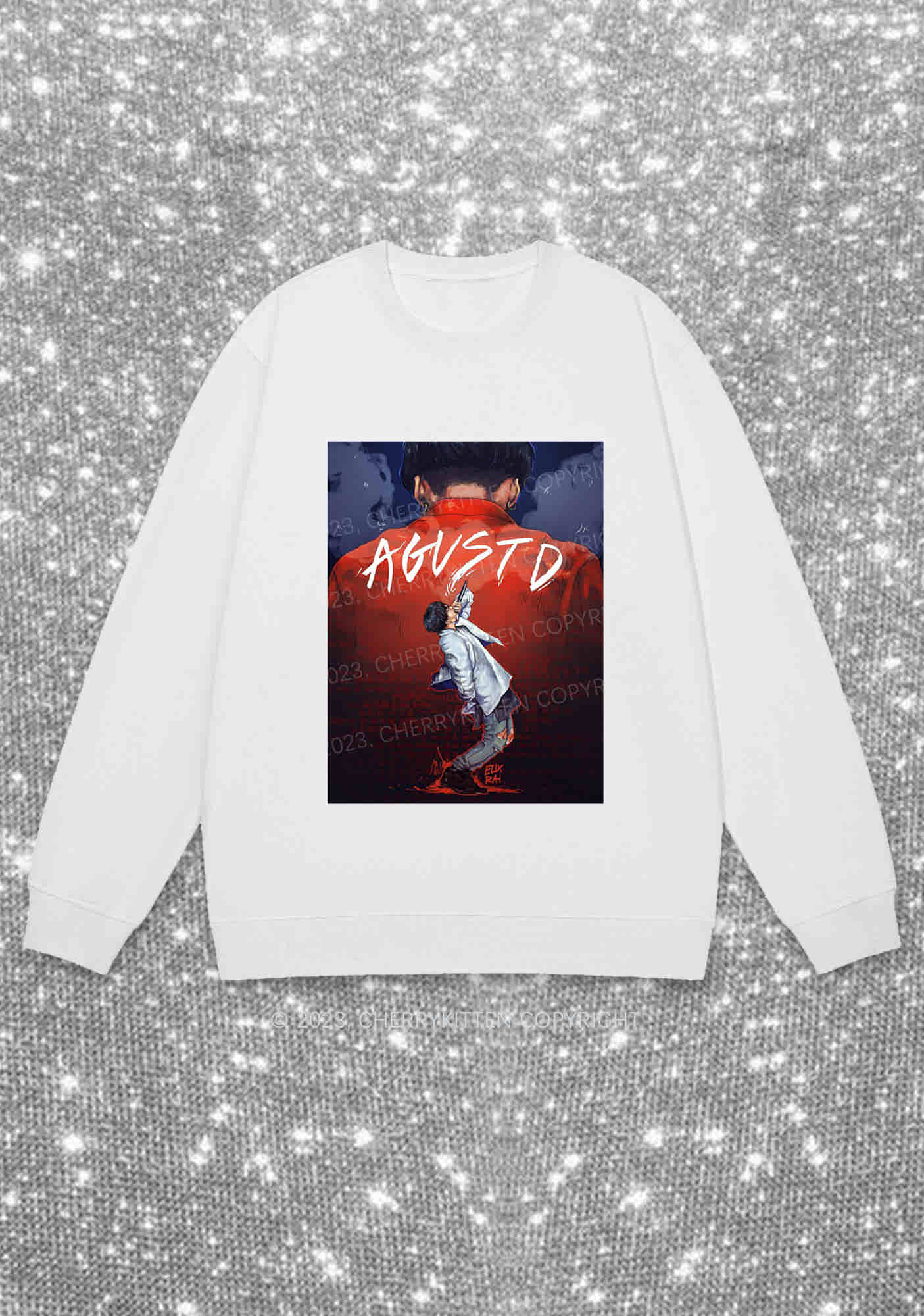 Agust D Kpop Y2K Sweatshirt Cherrykitten - Image 3