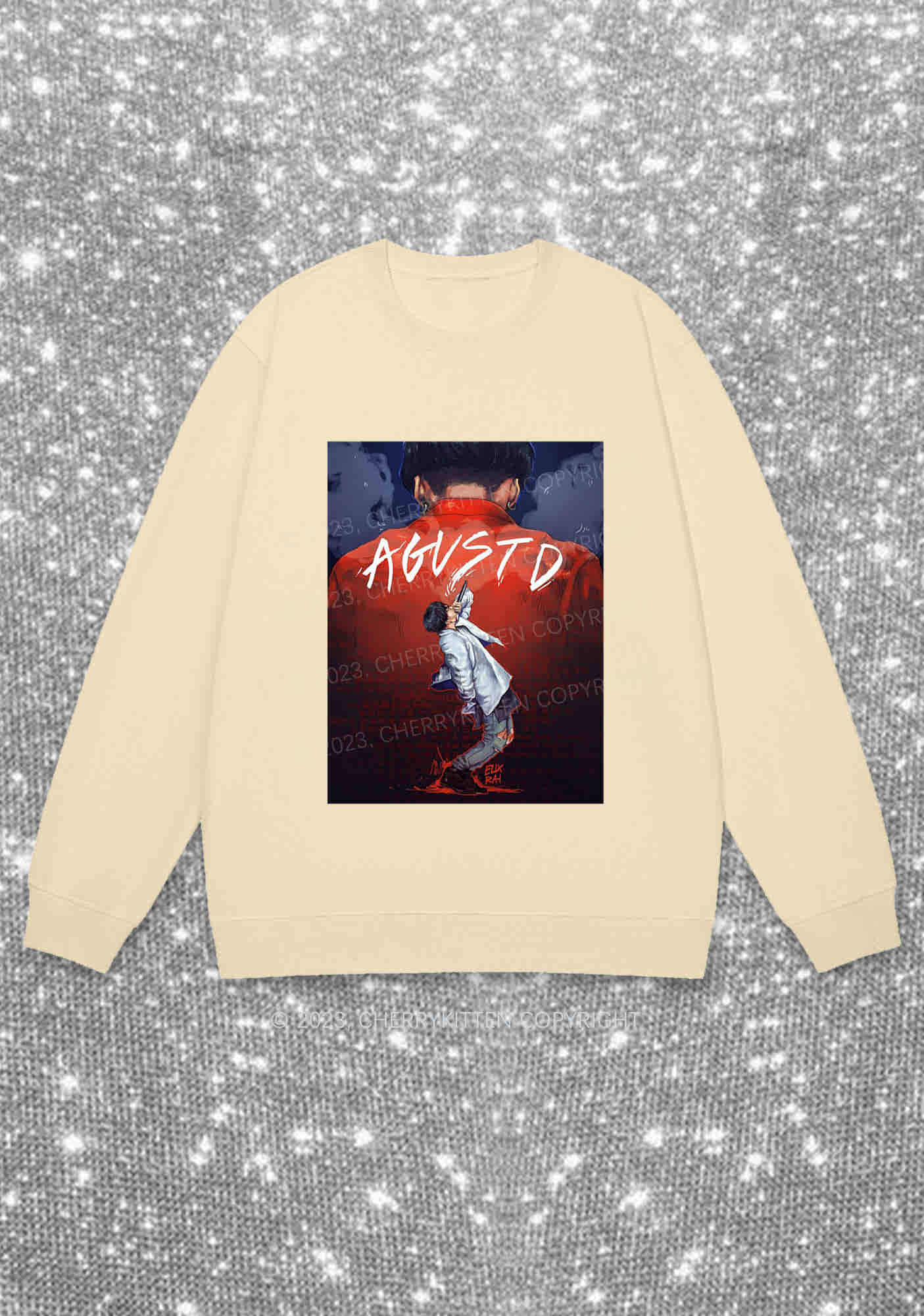 Agust D Kpop Y2K Sweatshirt Cherrykitten - Image 4