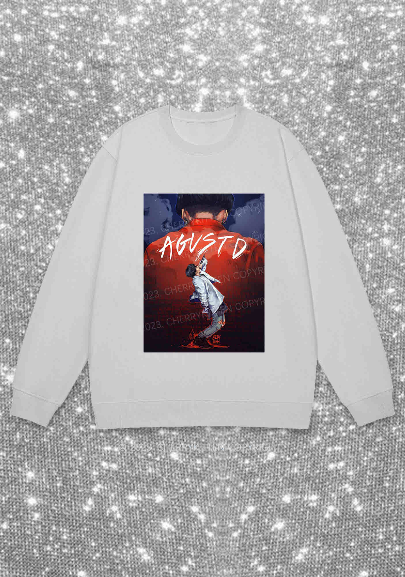 Agust D Kpop Y2K Sweatshirt Cherrykitten - Image 6