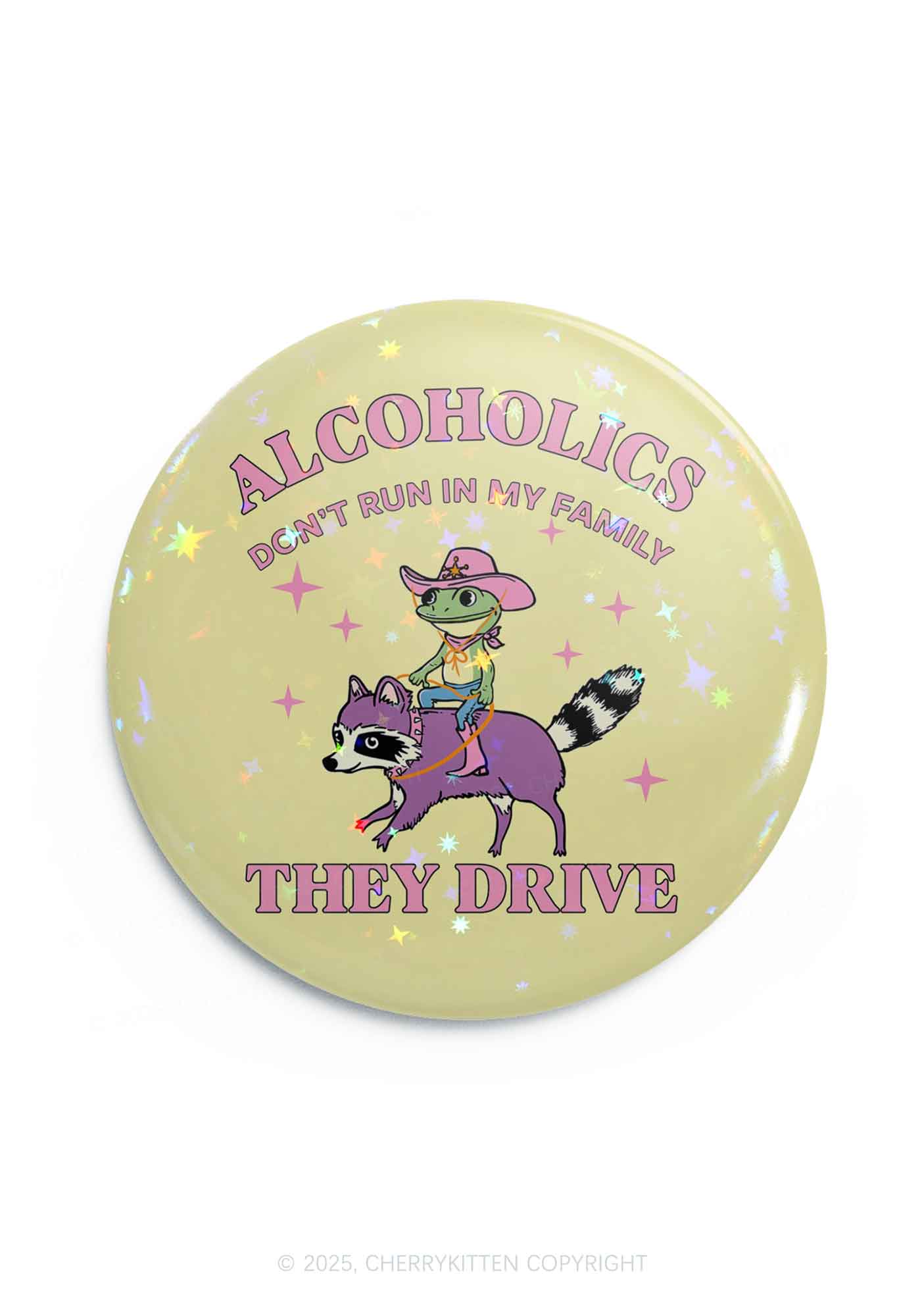 Alcoholics Drive 1Pc Y2K Pin Badge Cherrykitten - Image 3
