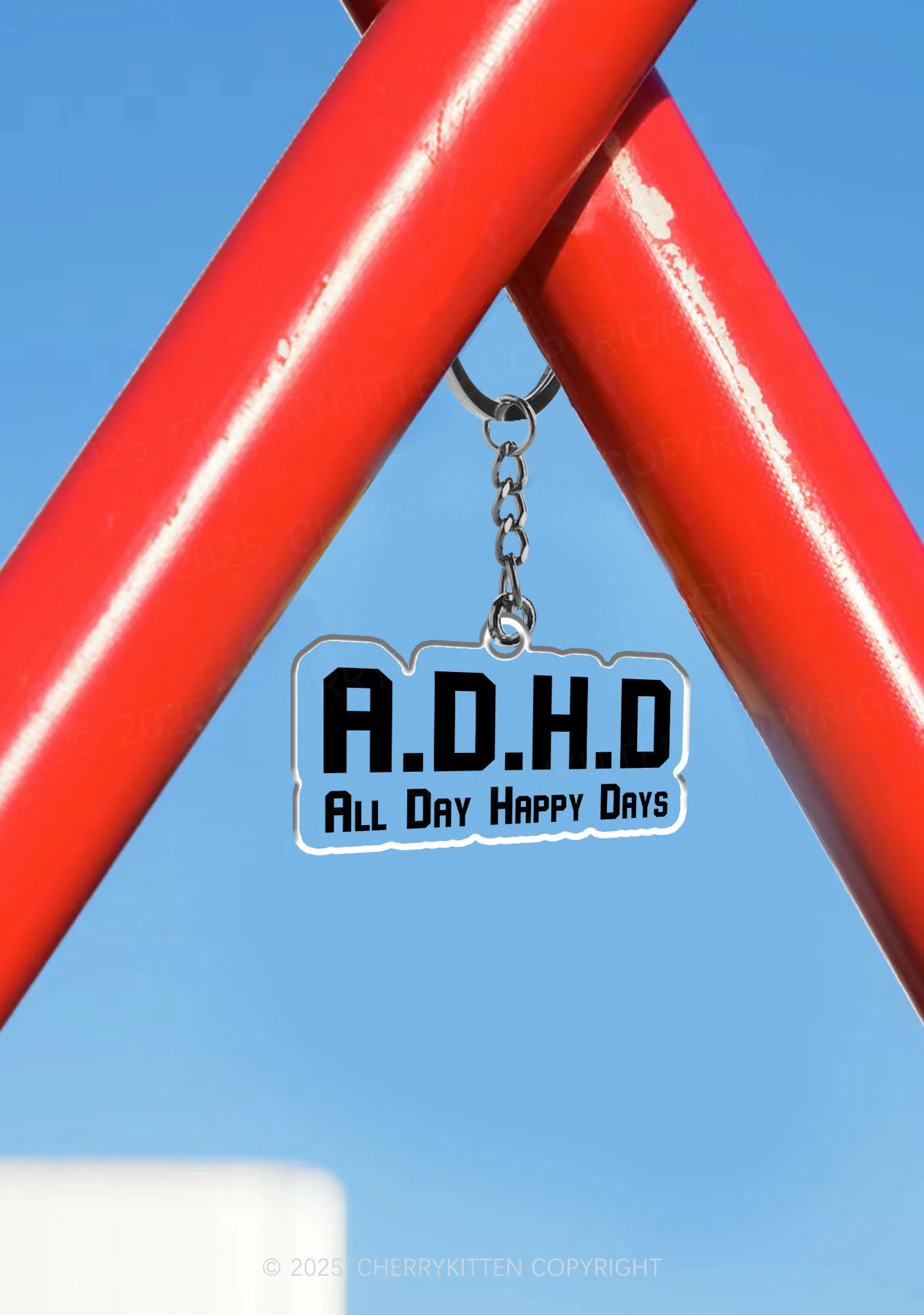 All Day Happy Days 1Pc Y2K Keychain Cherrykitten - Image 3