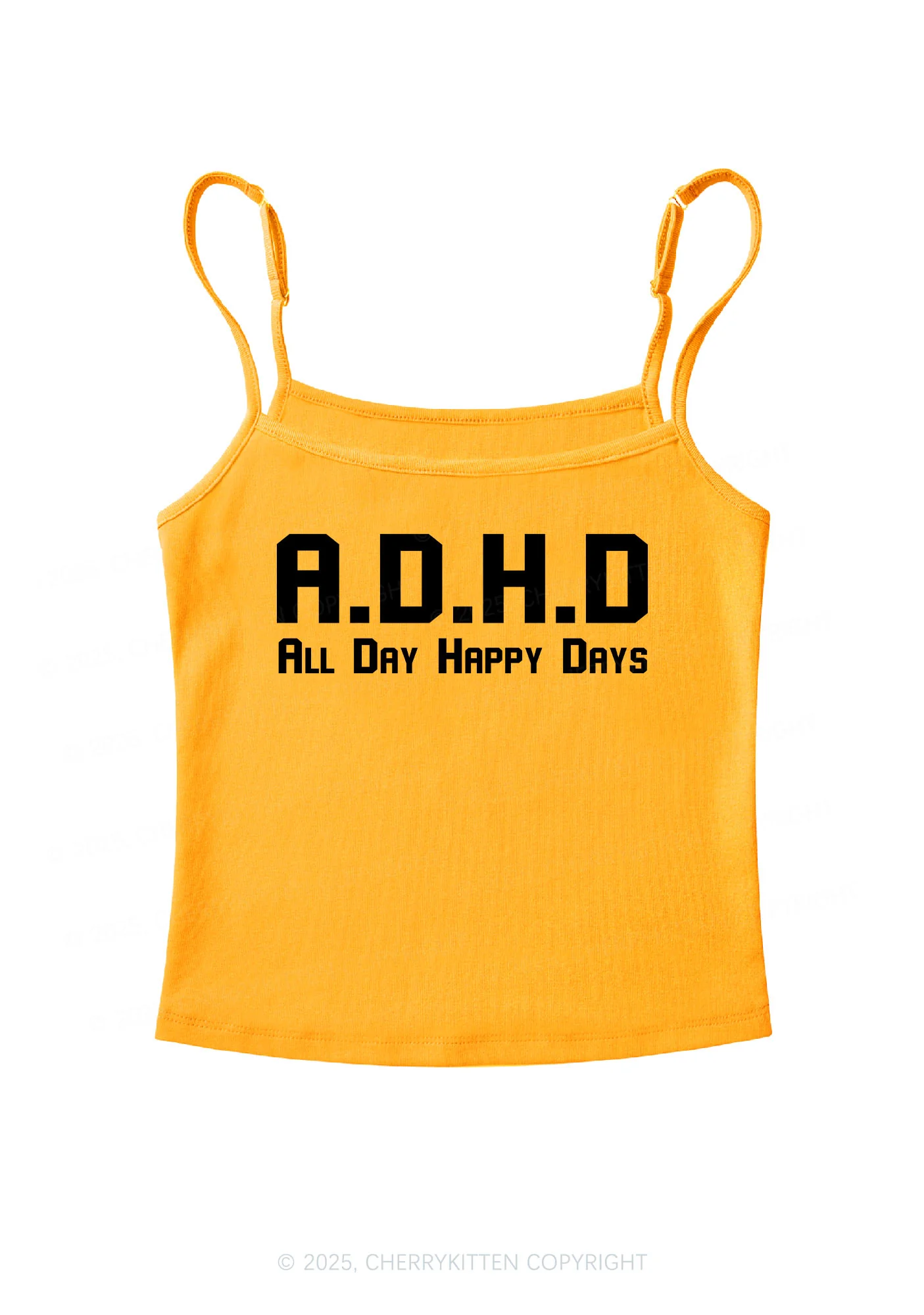 All Day Happy Days Y2K Spaghetti Strap Cami Cherrykitten - Image 7