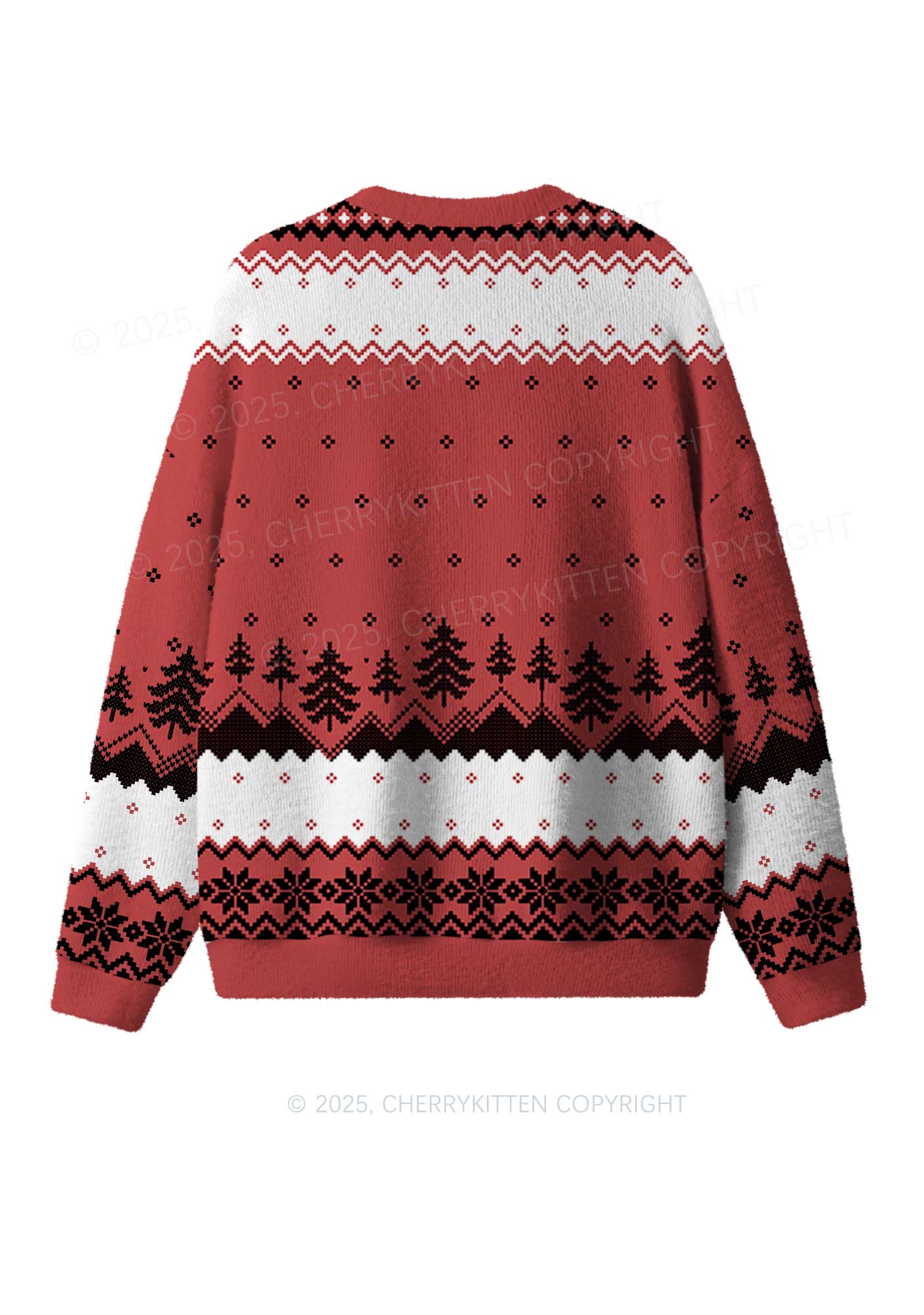All Need Dr Pepper Y2K Christmas Knit Sweatshirt Cherrykitten - Image 2