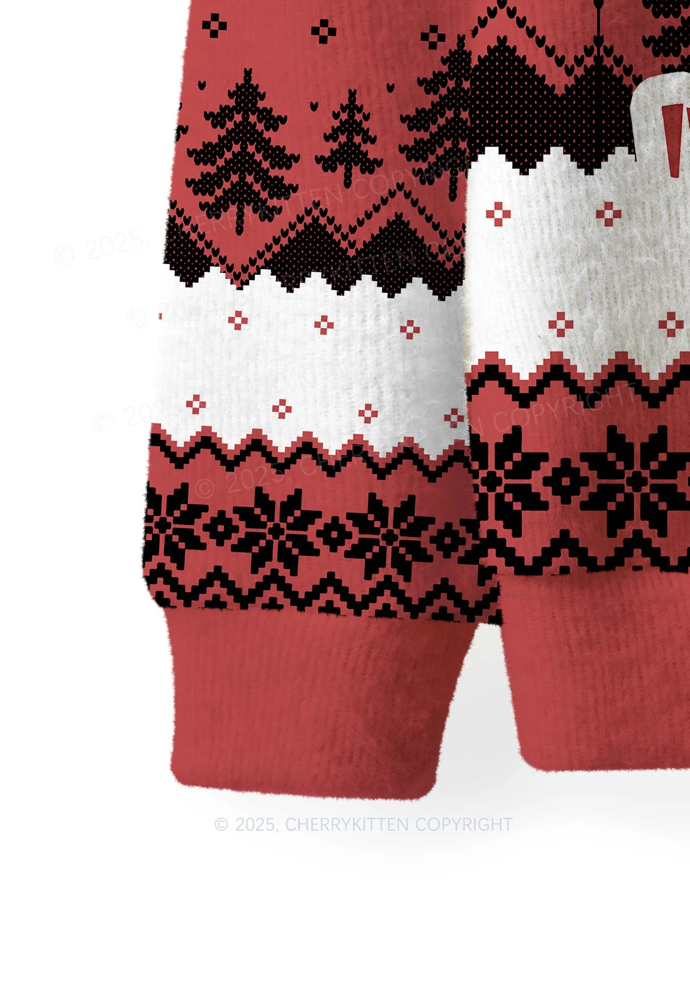 All Need Dr Pepper Y2K Christmas Knit Sweatshirt Cherrykitten - Image 4