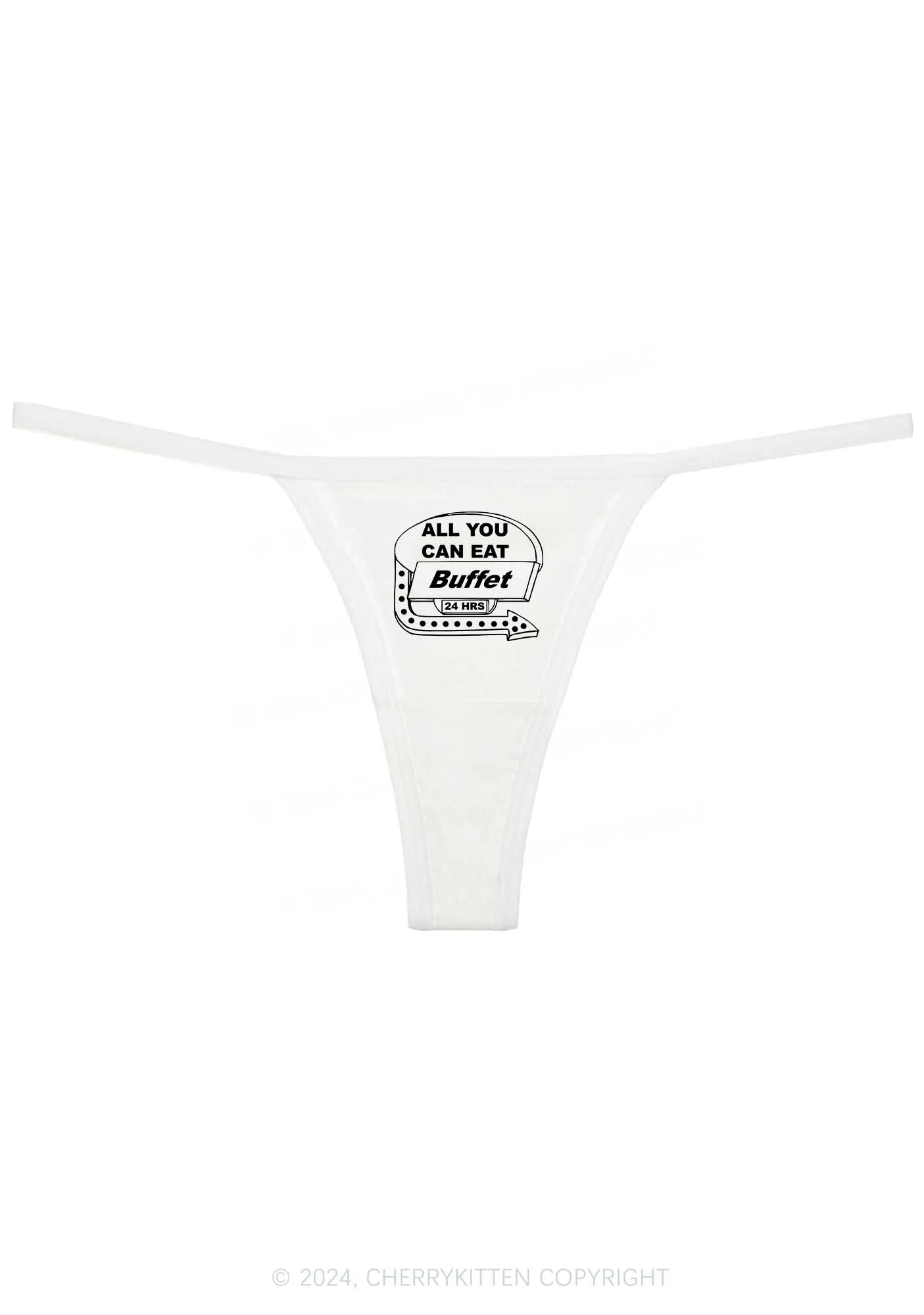 All You Can Eat Buffet Y2K Flat String Thong Cherrykitten - Image 5