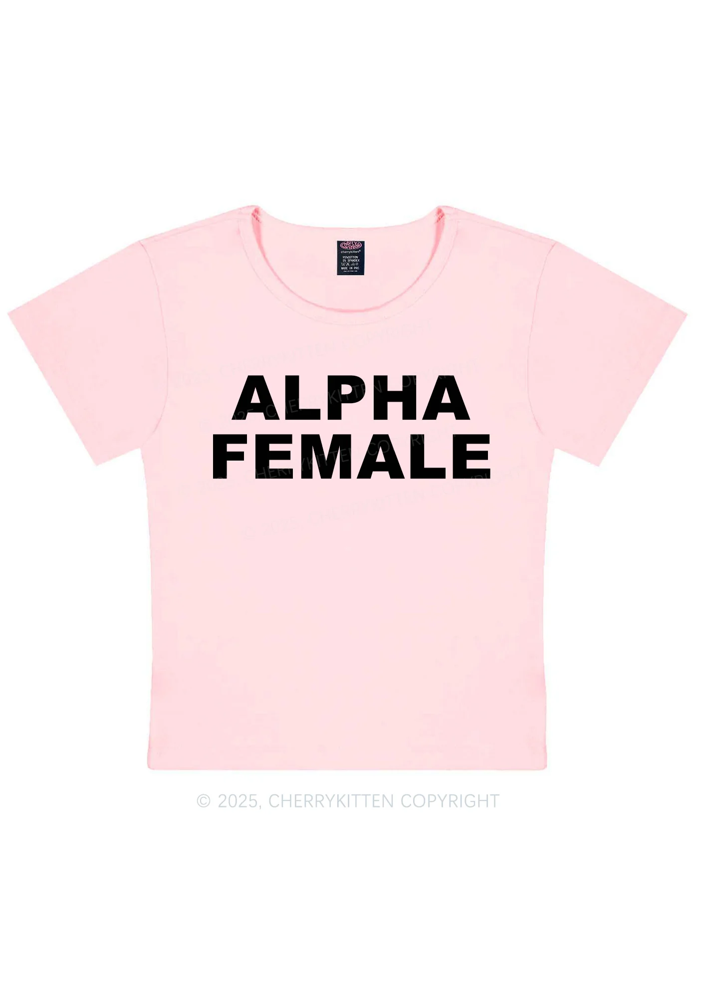 Alpha Female Y2K Baby Tee Cherrykitten - Image 11
