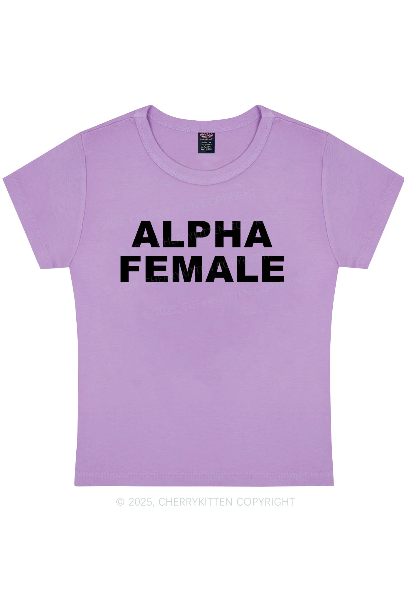 Alpha Female Y2K Baby Tee Cherrykitten - Image 5