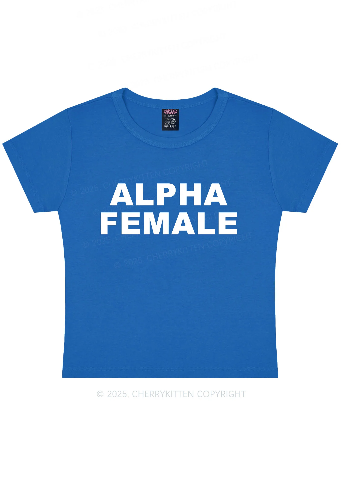 Alpha Female Y2K Baby Tee Cherrykitten - Image 8