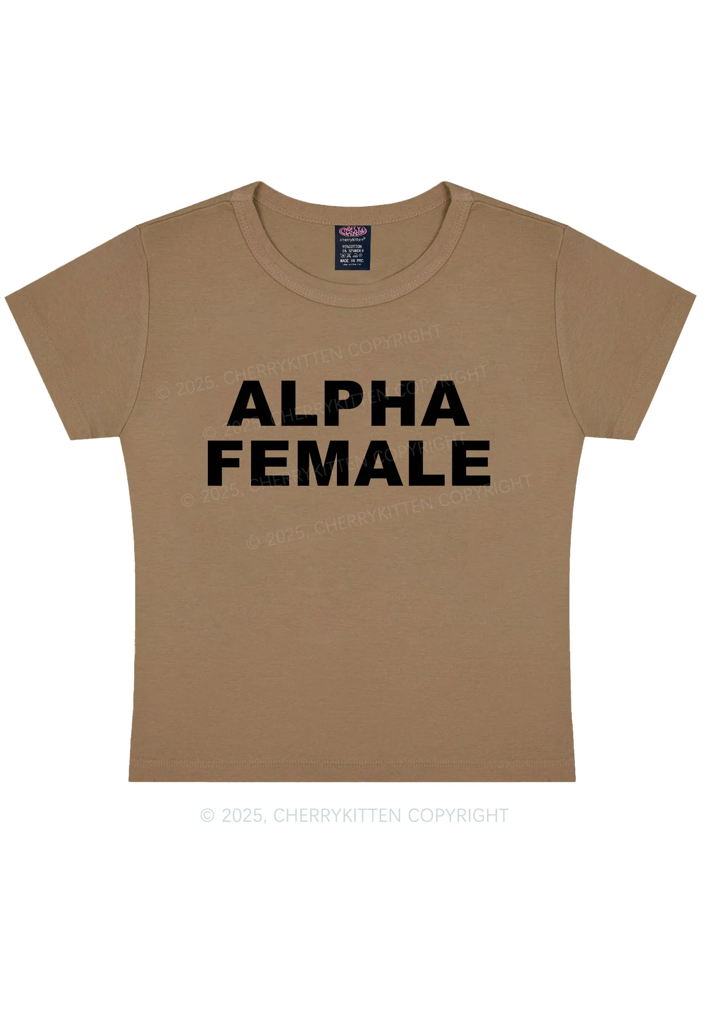 Alpha Female Y2K Baby Tee Cherrykitten - Image 9