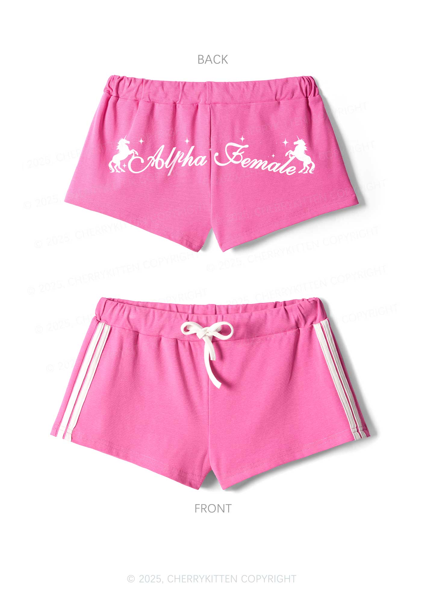 Alpha Female Y2K Drawstring Mini Shorts Cherrykitten - Image 3