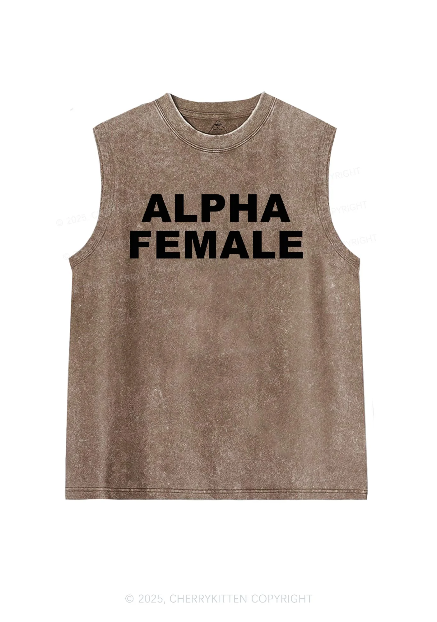 Alpha Female Y2K Washed Tank Cherrykitten - Image 6